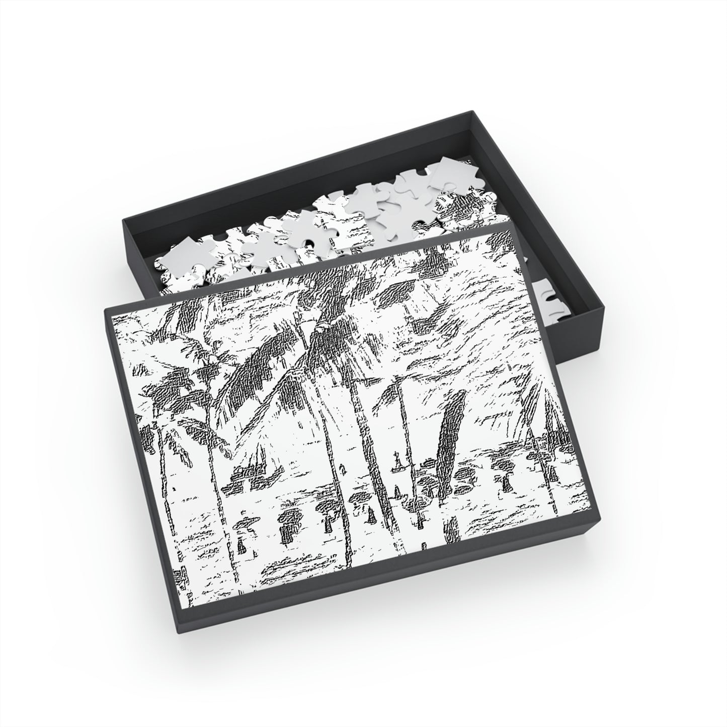 Puzzle (96, 252, 500, 1000-Piece) ... "The Royal Hawai'ian: Waikiki Beach_Beach" ... Honolulu, HI ... Ocotber 2014 (Halloween) ... Original Works ...