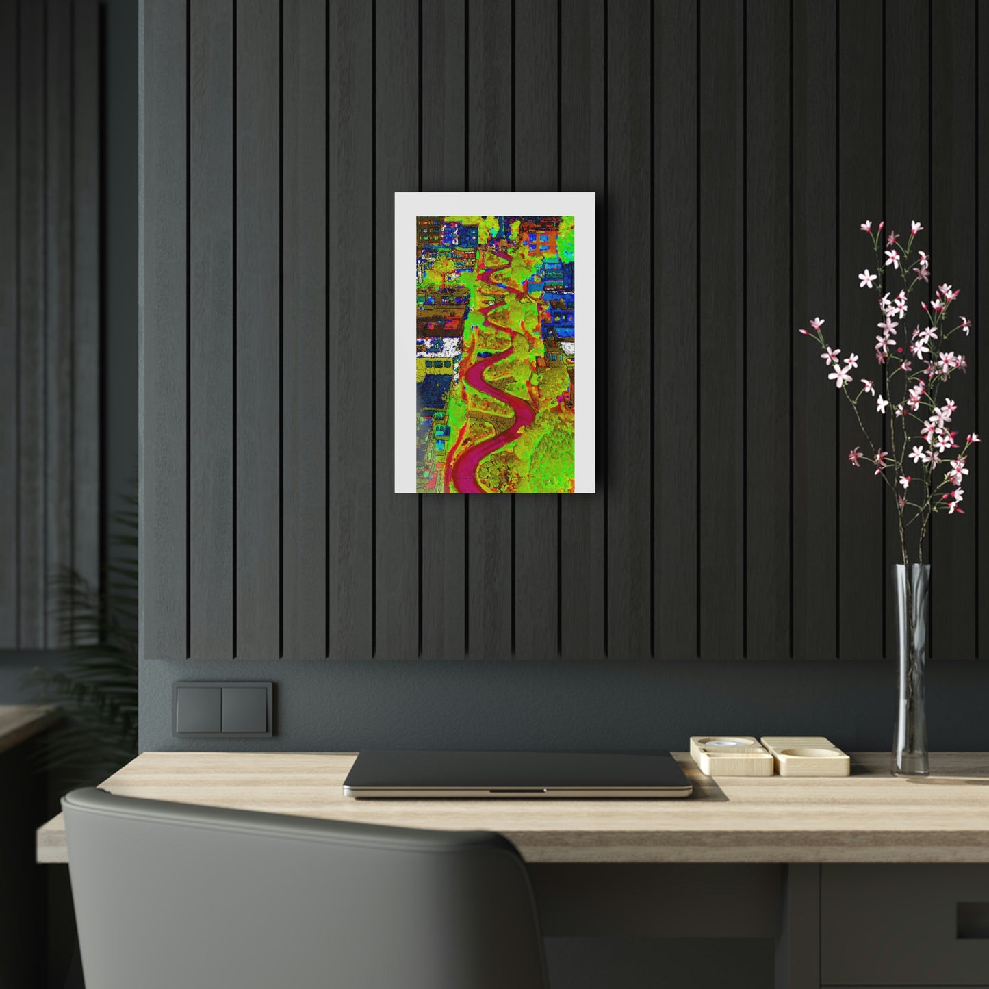 Acrylic Prints ... A Crazy Street ... 'Eight Winding Curve-Switchbacks' ... "Lombard Street, San Francisco, CA' ... Family Archives: 1970's ... Original Works ...
