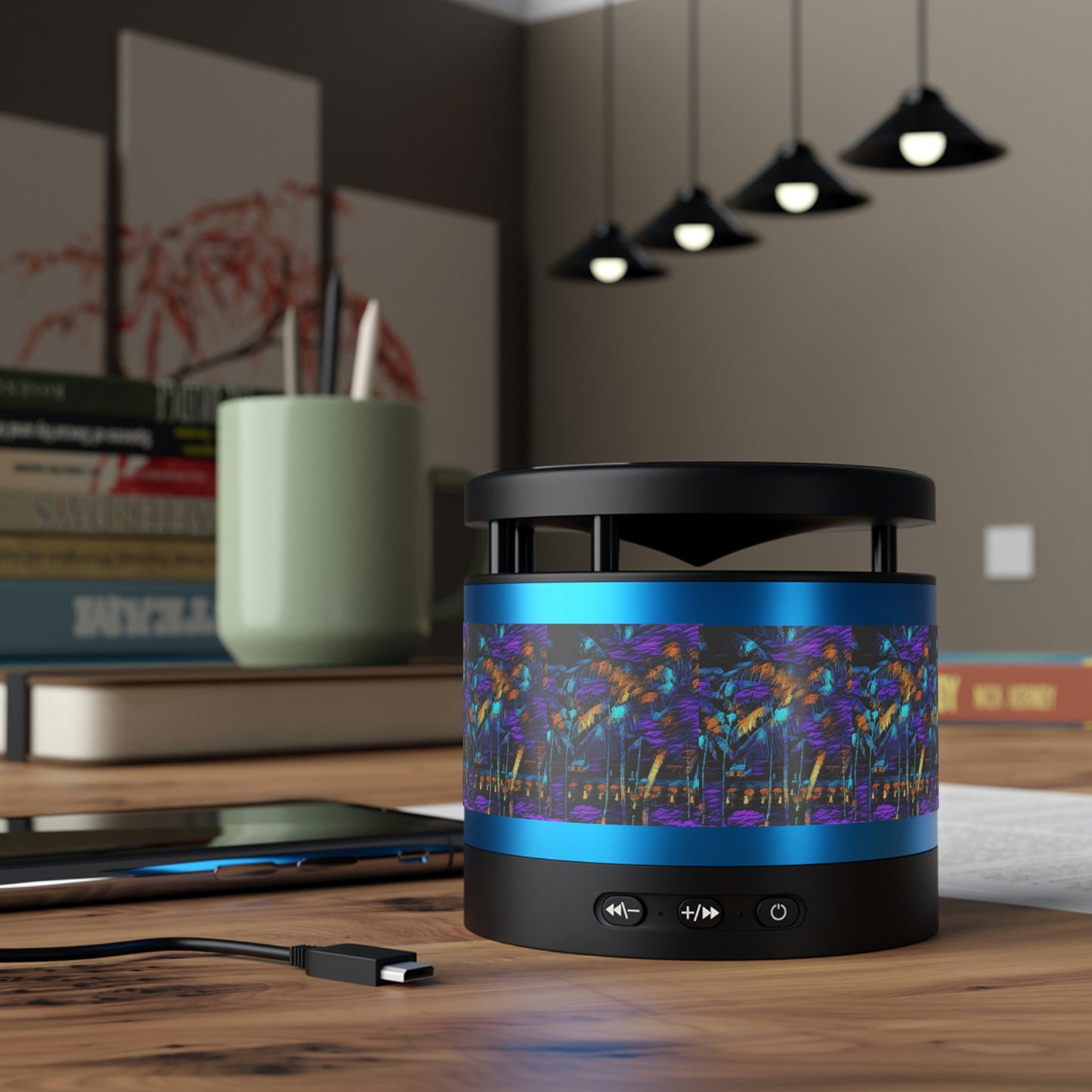 Metal Bluetooth Speaker and Wireless Charging Pad ... "The Royal Hawai'ian: Waikiki Beach_Beach" ... Honolulu, HI ... October 2014 (Halloween) ... Original Works ...