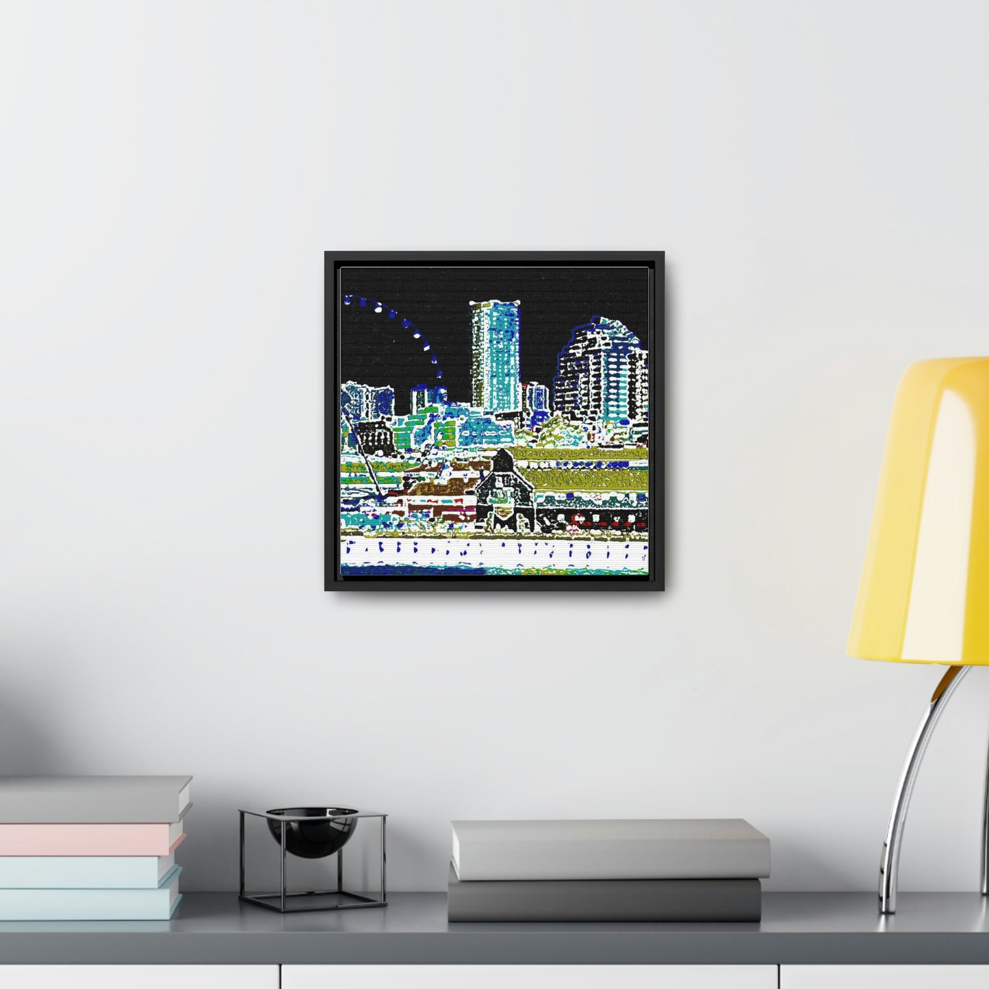 Gallery Canvas Wraps, Square Frame ... That Classic Wheel ... 'Seattle's Wheel' ... & Old Classic Waterside Vendors ...  'Family Archives' ... Original Works ...
