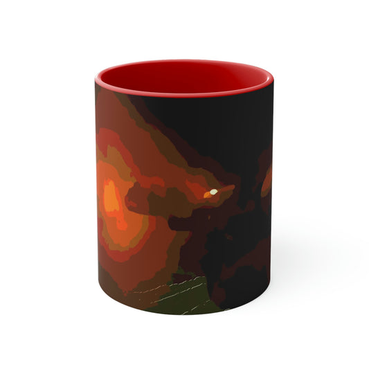 Accent Coffee Mug, 11oz ... Ruger .357 Magnum Early-Morning-Target-Practice ... 'Circa April 2022' ... Original Works ...