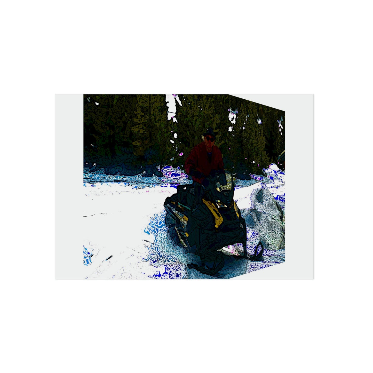 Aluminum Composite Panels ... "A Snowmobilers Paradise Seven-Months-Of-The-Year" ... 'A 3-D Perspective' ... December 2021 ... Original Works ...