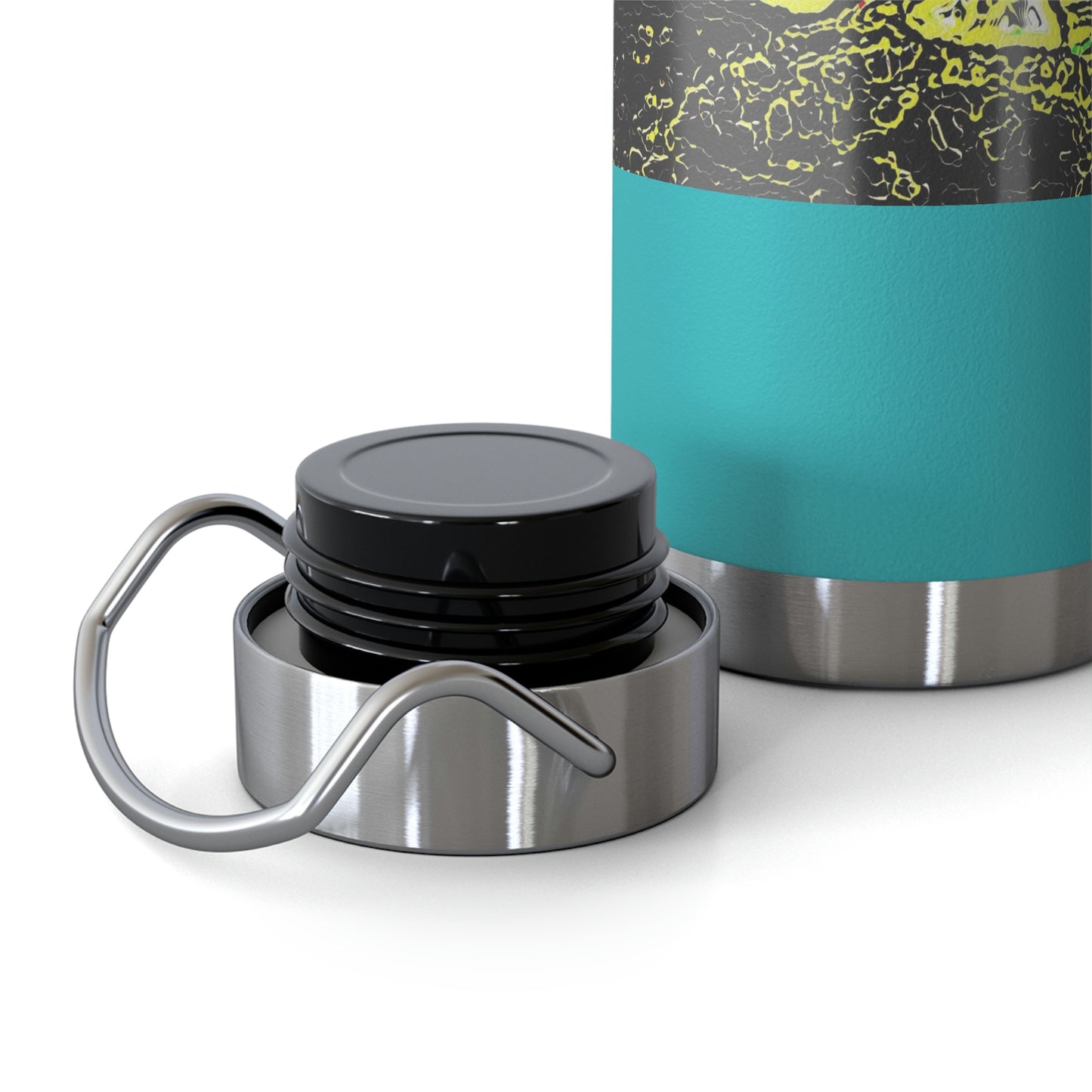 Copper Vacuum Insulated Bottle, 22oz ... "Snow Vehicle In Snow Storm At-Rest" ... Circa 12Mar23 ... Central Idaho ... 18-Hours Rendering Time: Original Works ...