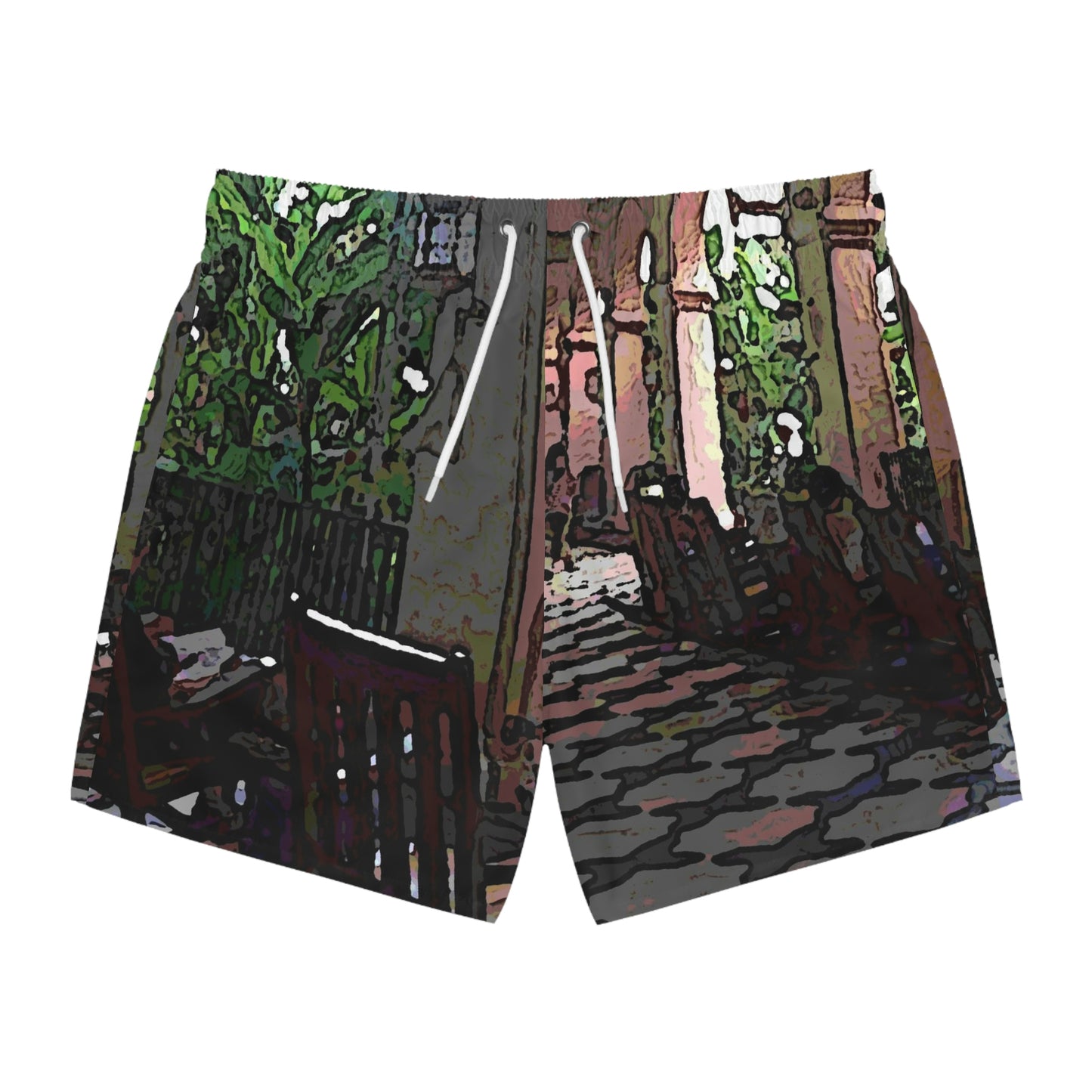 Swim Trunks ... Lanai & Rocking Chairs At: 'The Pink Palace' ... The Royal Hawai'ian ... Honolulu, HI ... '27Oct2014' ... Original Works ...