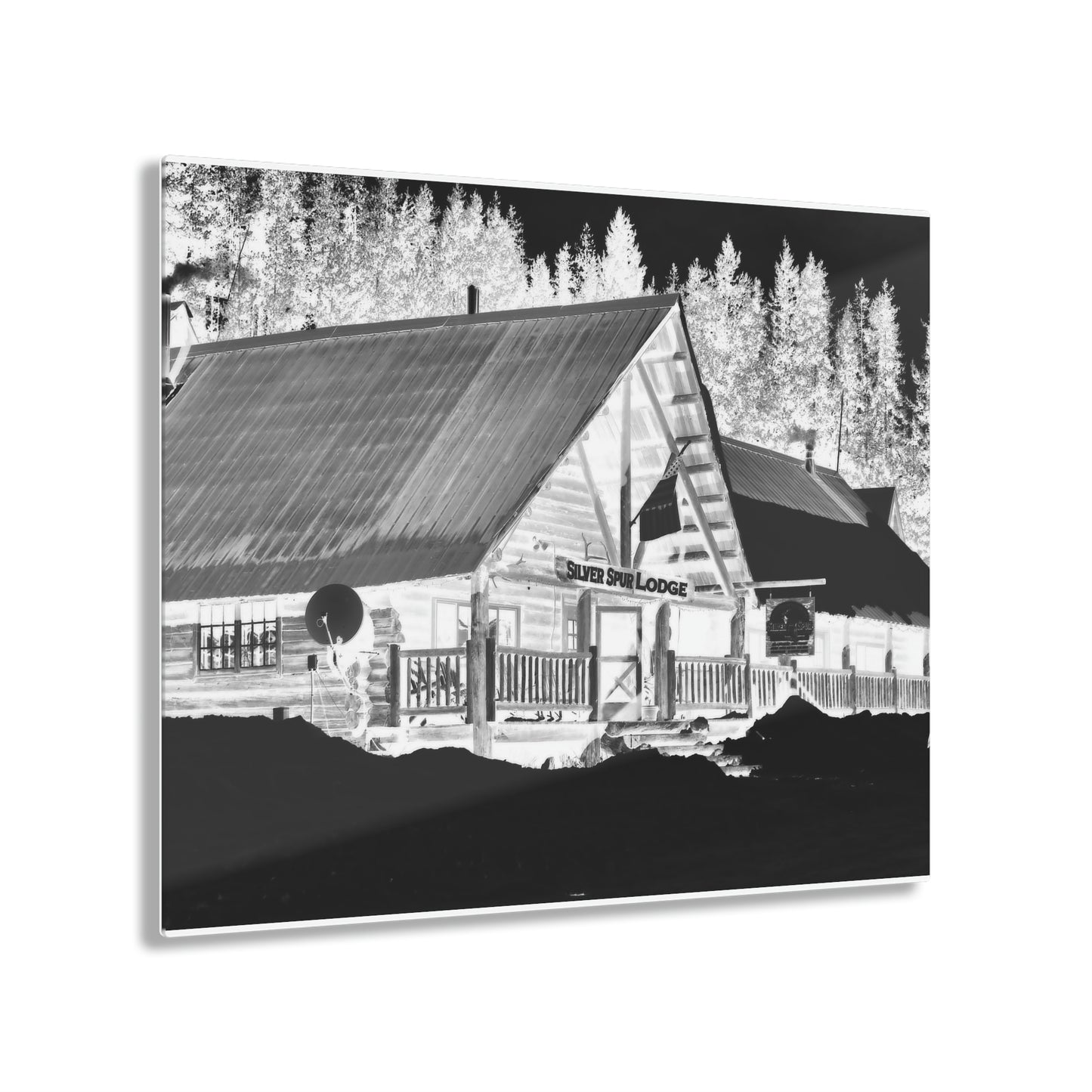 Acrylic Prints ... A Beautiful Lodge & Back-Country Outfitter In A Mountain Town ... 'Dixie, Idaho, November 2022' ... Original Works ...