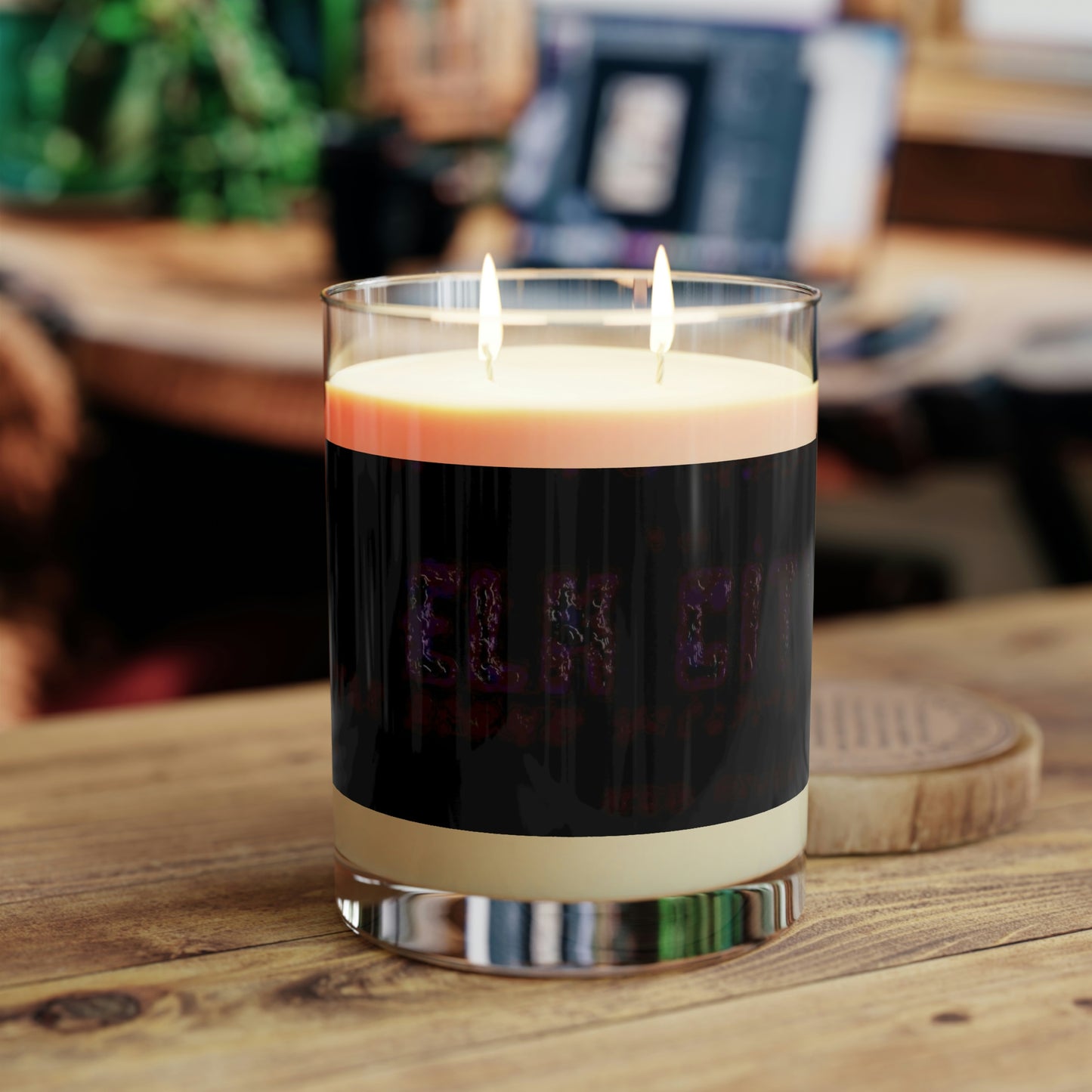 Scented Candle - Full Glass, 11oz ... Car Approaches From The Stern ... Moon Ascendary From The Bow ... "Two Friendly Travellers On A Cold Night Near Elk City" ... C