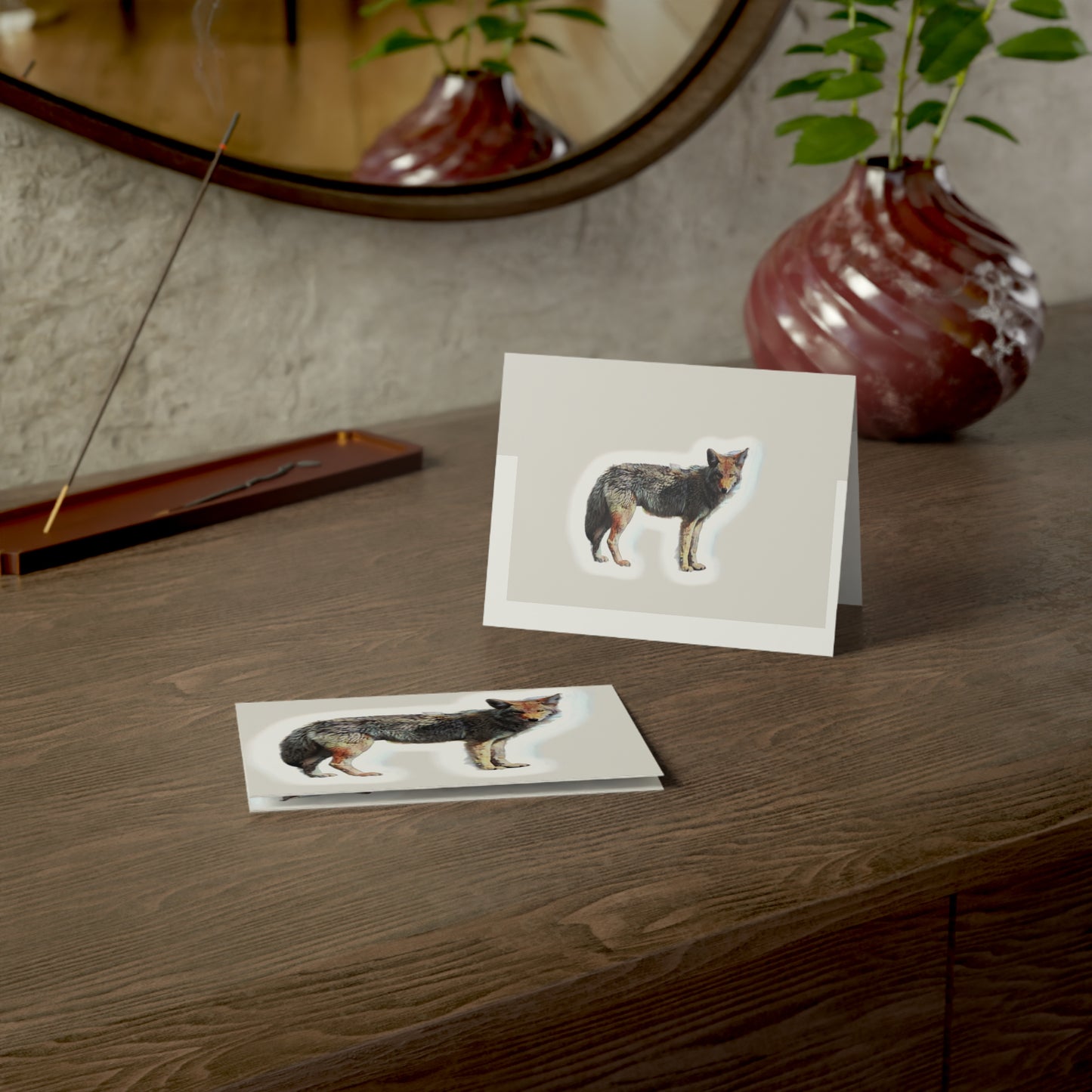Greeting Cards (1, 10, 30, and 50pcs) ... Coyote ... "Yosemite Valley: Circa May23 ... KPH Base Photo" ... Original Works ...