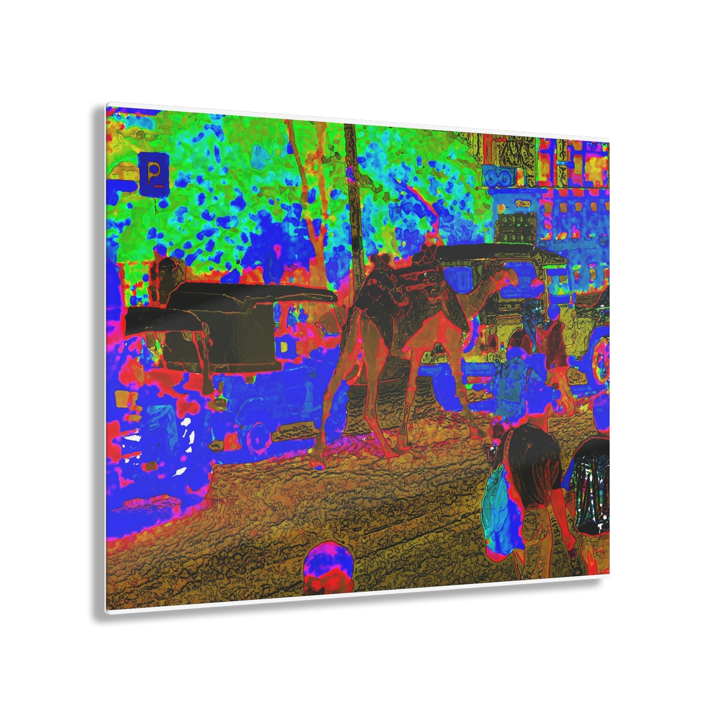 Acrylic Prints ... "Truckin'-Up-To-Buffalo ... 'Oops - Wrong Country' ... Truckin'-Up-To-New Delll -'E' ... " ... (Delhi, India) ... 5July2007. Original Works ...