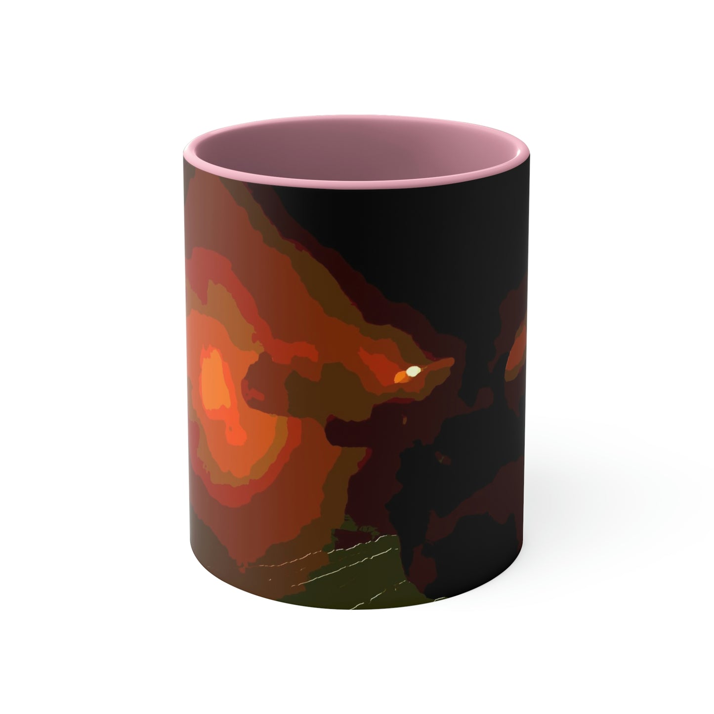 Accent Coffee Mug, 11oz ... Ruger .357 Magnum Early-Morning-Target-Practice ... 'Circa April 2022' ... Original Works ...