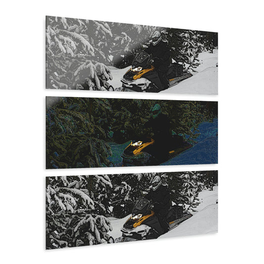 Acrylic Prints (Triptych) ... Yep ... "Another Day ... Riding Through The Wilderness ... " ... February 2023 ... Original Works ...