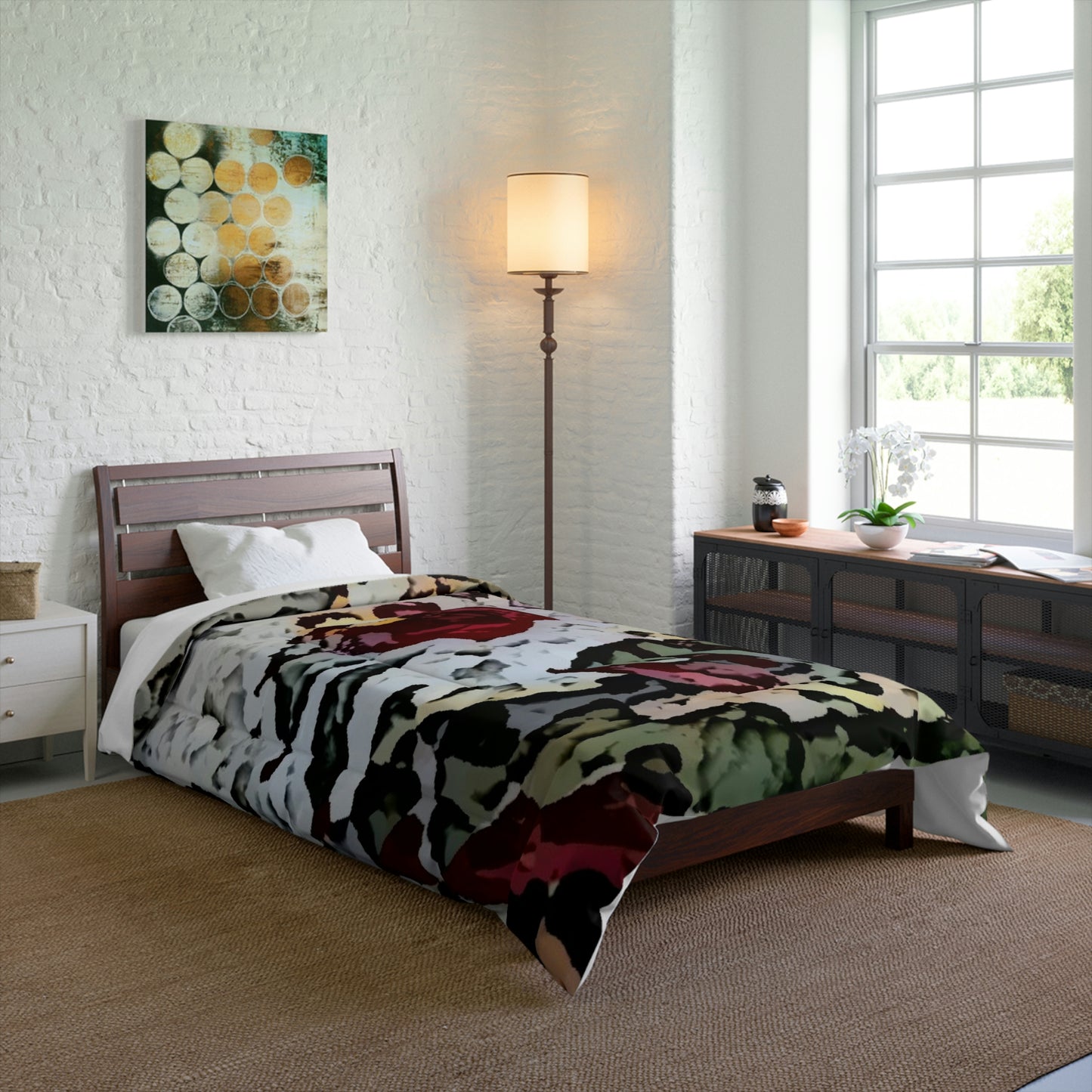 Comforter ... "A Friendly Flower" ... Pointsettia 'Pointing' ... Original Works ... (Supplied Photograph) ...