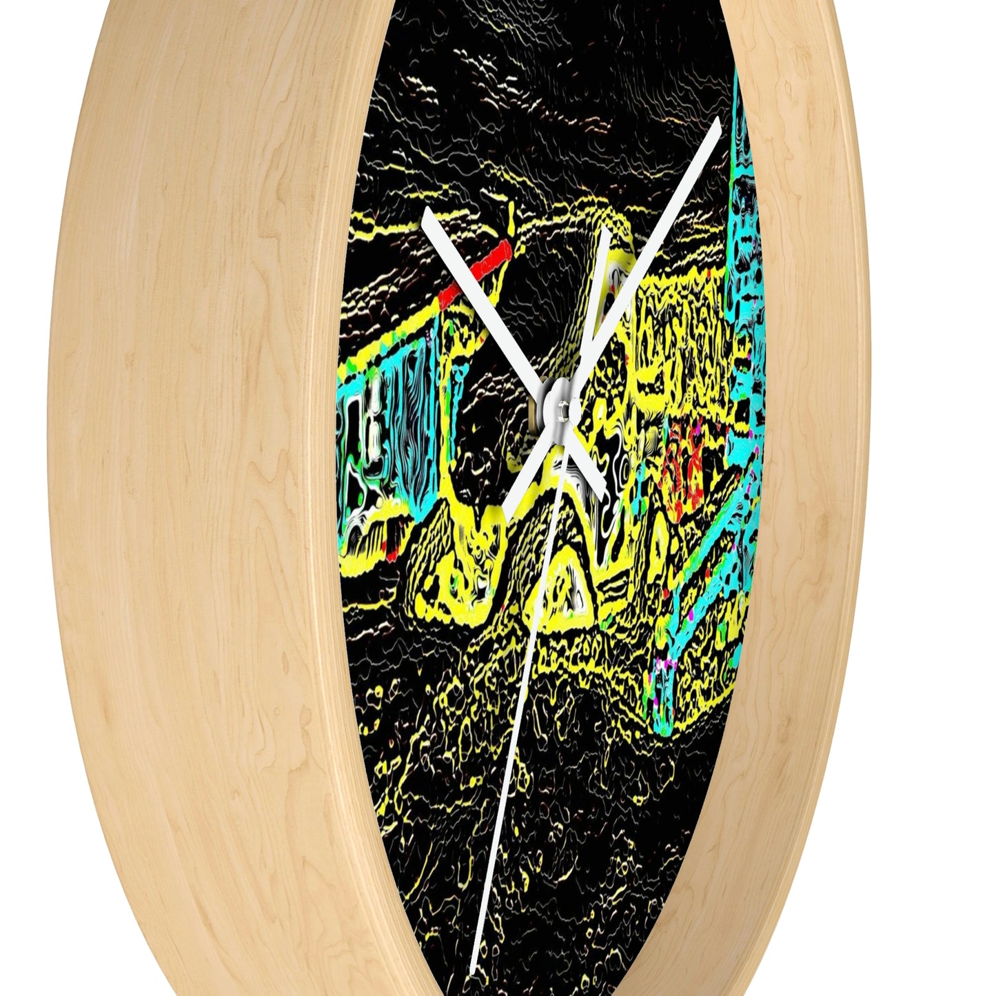 Wall Clock ... "Snow Vehicle In Snow Storm At-Rest" ... Circa 12Mar23 ... Central Idaho ... 18-Hours Rendering Time: Original Works ...