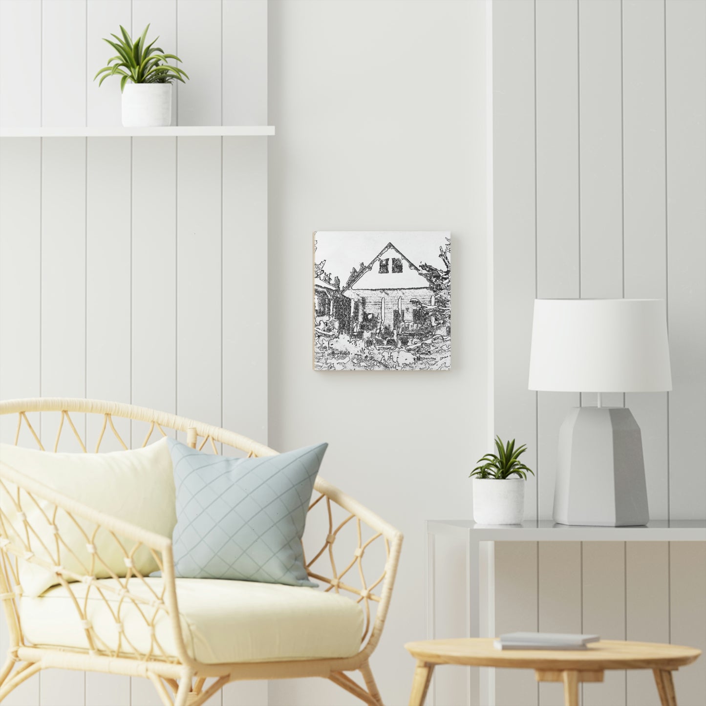 Wood Canvas ... A View Through The Pines ... 'Black & White Composition' ...