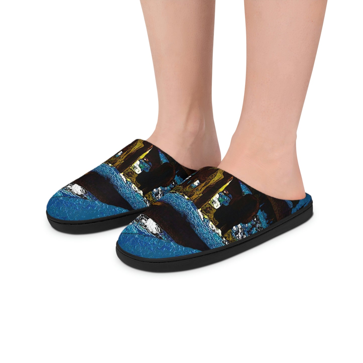 Women's Indoor Slippers ...  A Horse ... A Saddle ...  Foraging Through The Snow ...  An_Asses 'Cry' ... Central Idaho, November 2022 ...  Original Works ..
