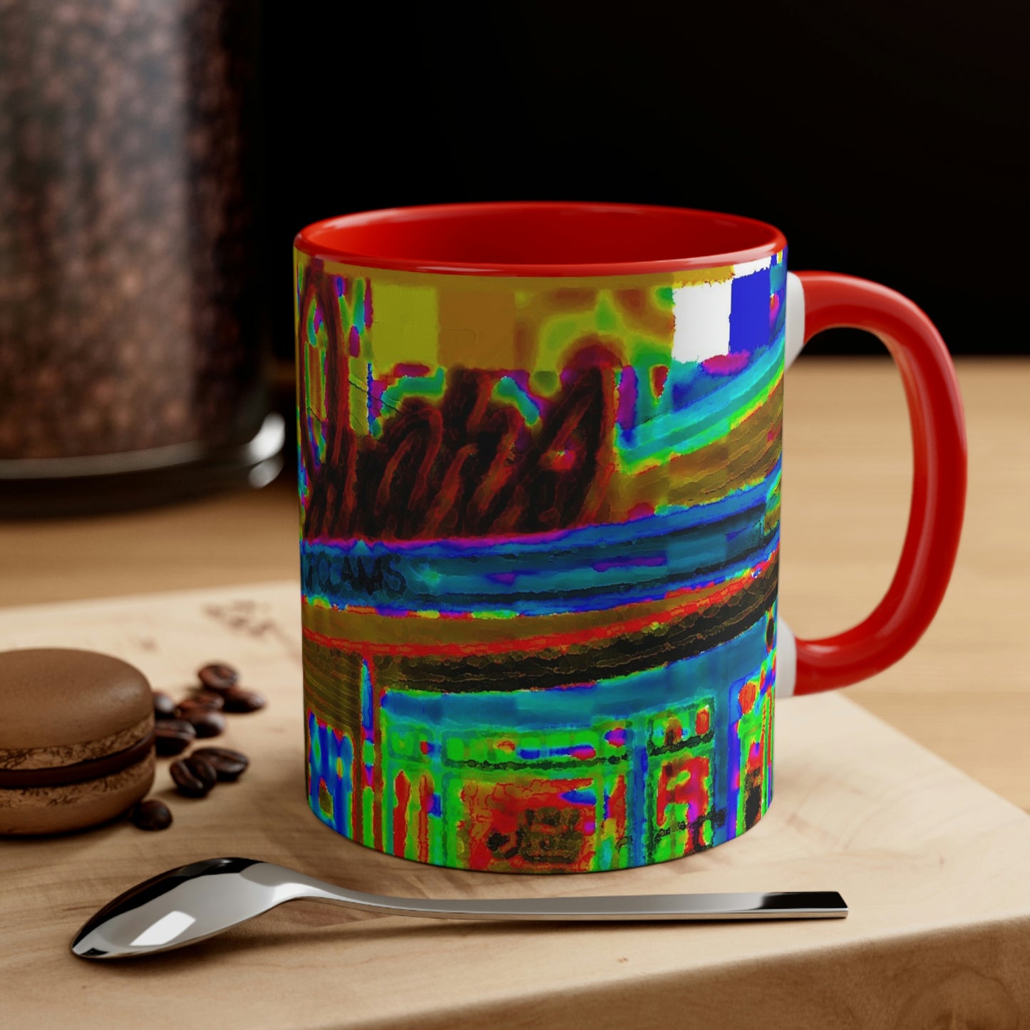 Accent Coffee Mug, 11oz ...  In-A-Hurry & Stressed? ... Remember: Keep "Clam" ... Clam_Happy ...  'Ivars: Seattle Waterfront' ... Personal Archives ... Original Works ...