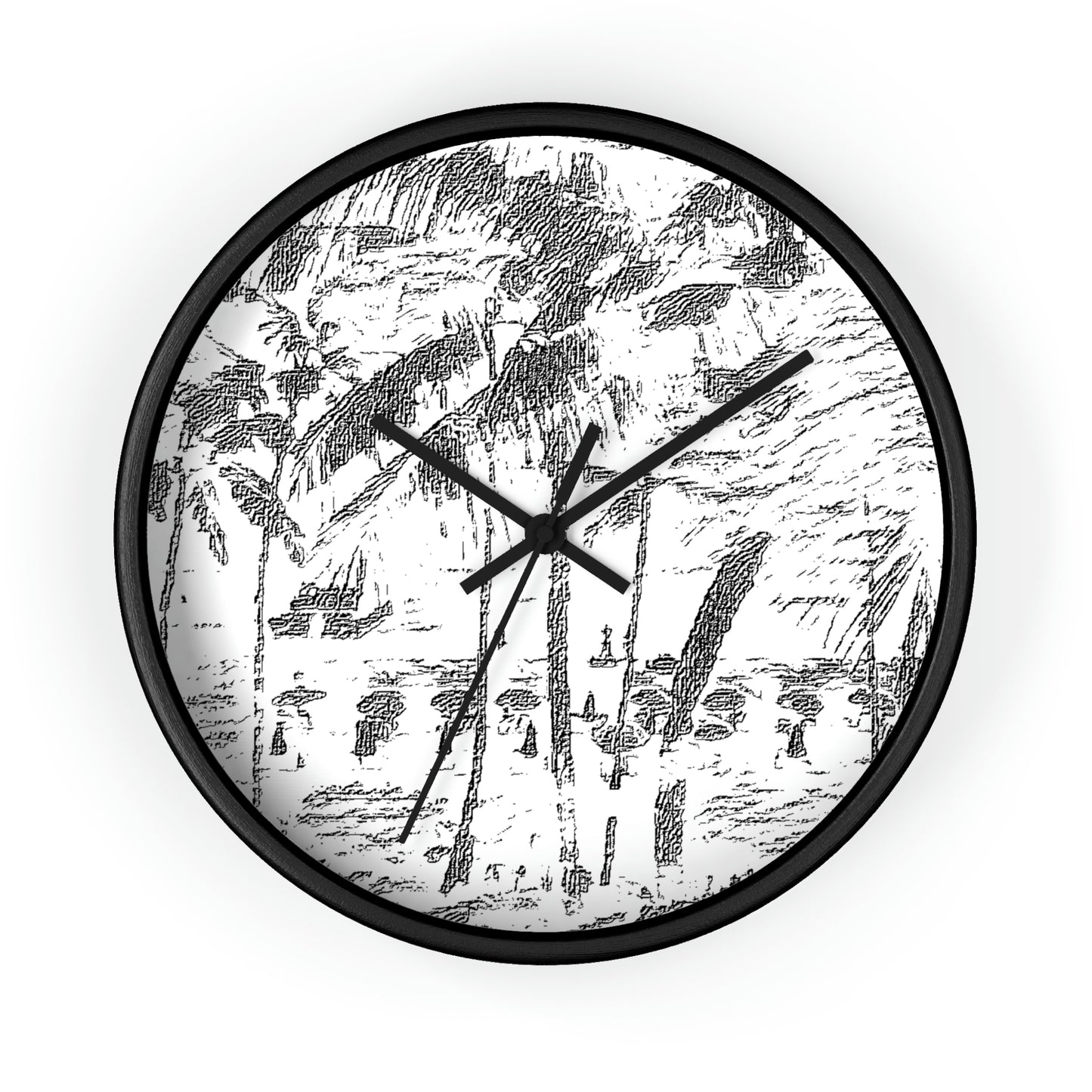 Wall Clock ... "The Royal Hawai'ian: Waikiki Beach_Beach" ... Honolulu, HI ... Ocotber 2014 (Halloween) ... Original Works ...