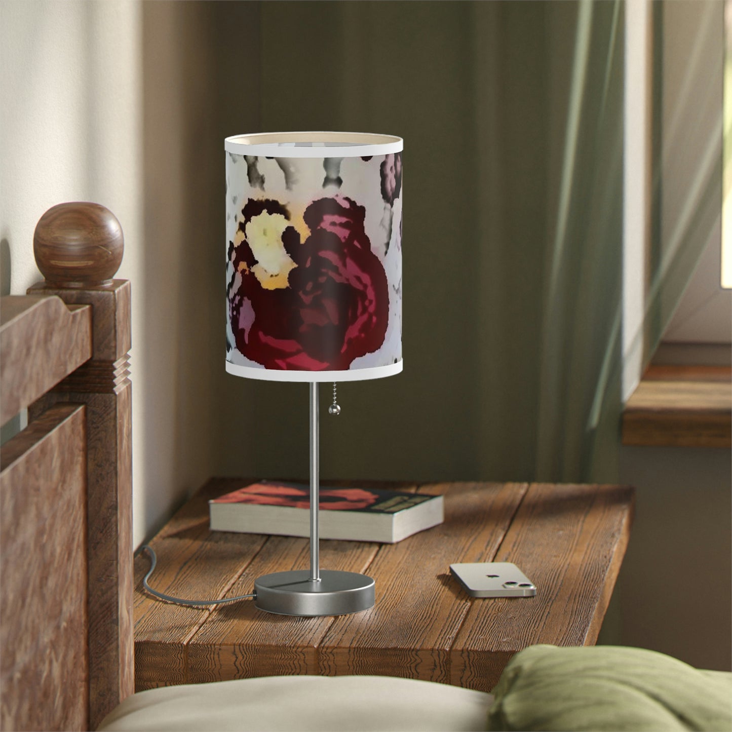Lamp on a Stand, US|CA plug ... "A Friendly Flower" ... Pointsettia 'Pointing' ... Original Works ... (Supplied Photograph) ...