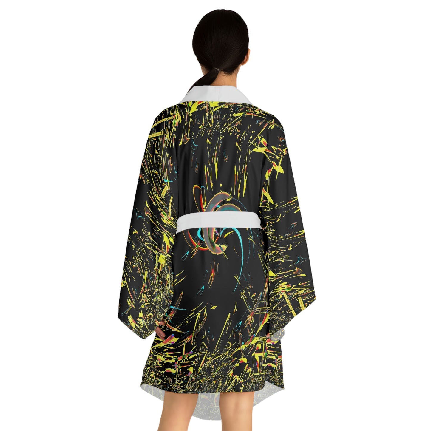 Long Sleeve Kimono Robe ... "Waning Moon" ... Central Idaho ... October 2022 ... Rendering Time: 22 Hours ... Original Works ...