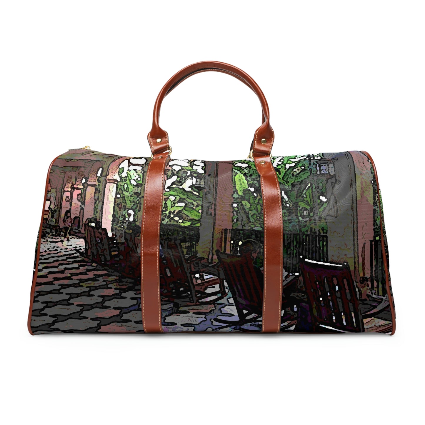 Waterproof Travel Bag ...  Lanai & Rocking Chairs At: 'The Pink Palace' ... The Royal Hawai'ian ... Honolulu, HI ... '27Oct2014' ... Original Works ...