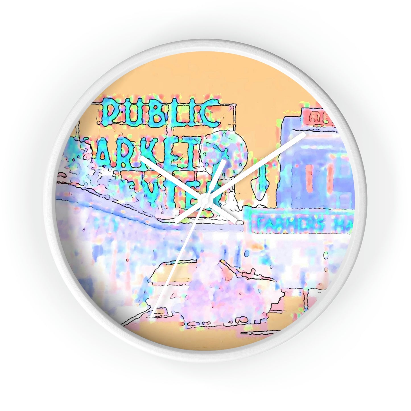 Wall clock ... 'Keep Time' ... The Market-Way ... "At Seattle's World Famous Pike Place Market."