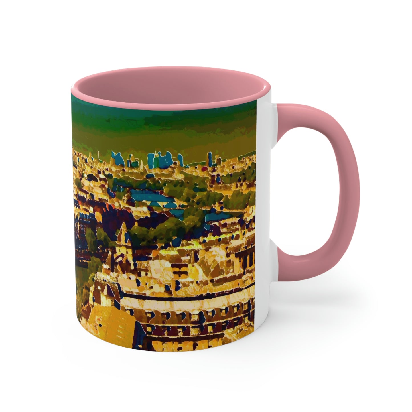 Accent Coffee Mug, 11oz ... Au Paris ... "Along The River Seine" ... Barbara Joan Bonnel-Holt: 1972 ... Original Works ...