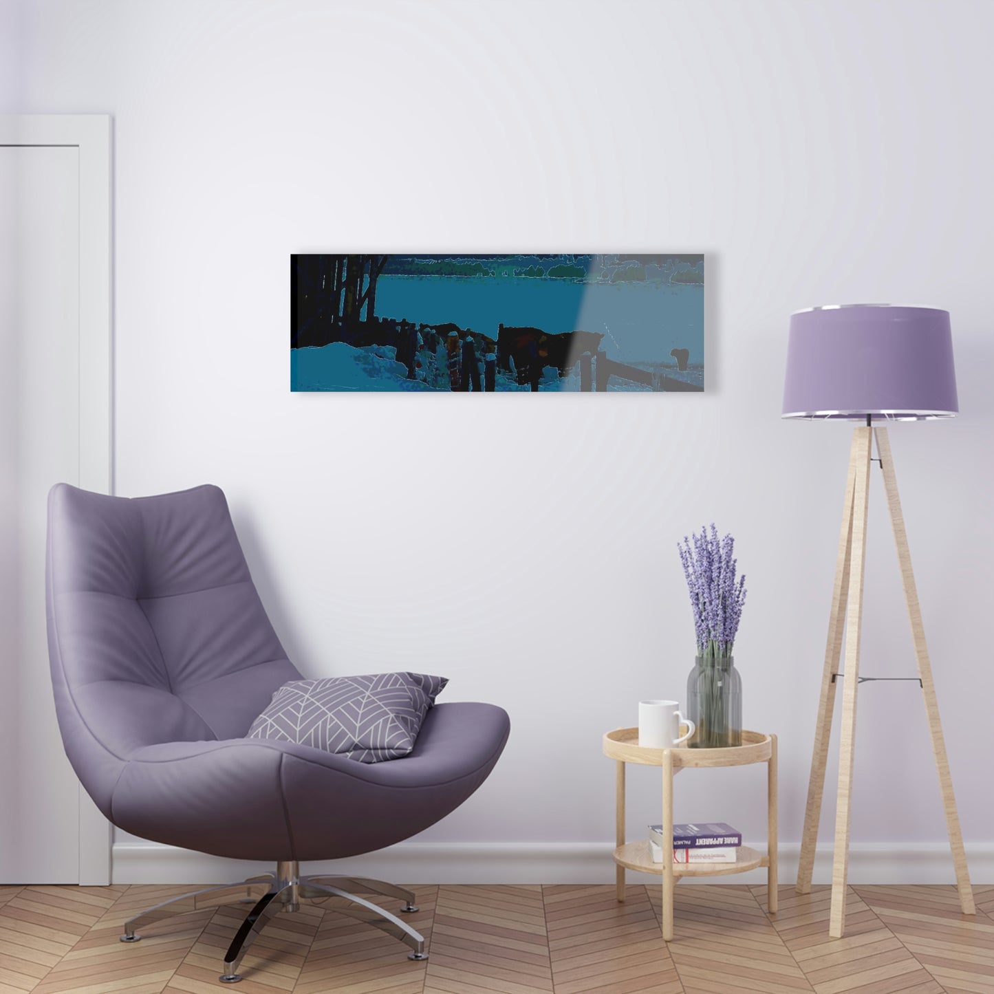 Acrylic Prints ... A Quiet Morning ... "Along The Red River & Nature Preserve Plateau" ... Jan23 ... Original Works ...
