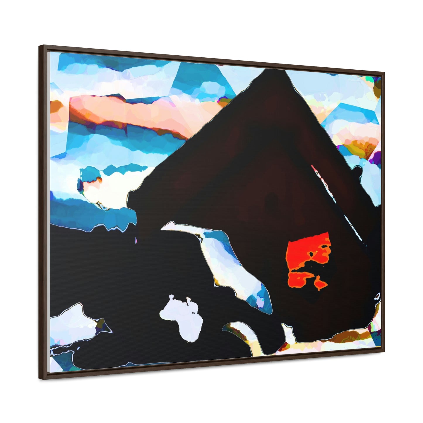 Gallery Canvas Wraps, Horizontal Frame ... After An Intense Snow Storm ... 'Digging Out' ... A Vehicle & Cabin "In The Mountains" ... March 2023 ... Original Works ...