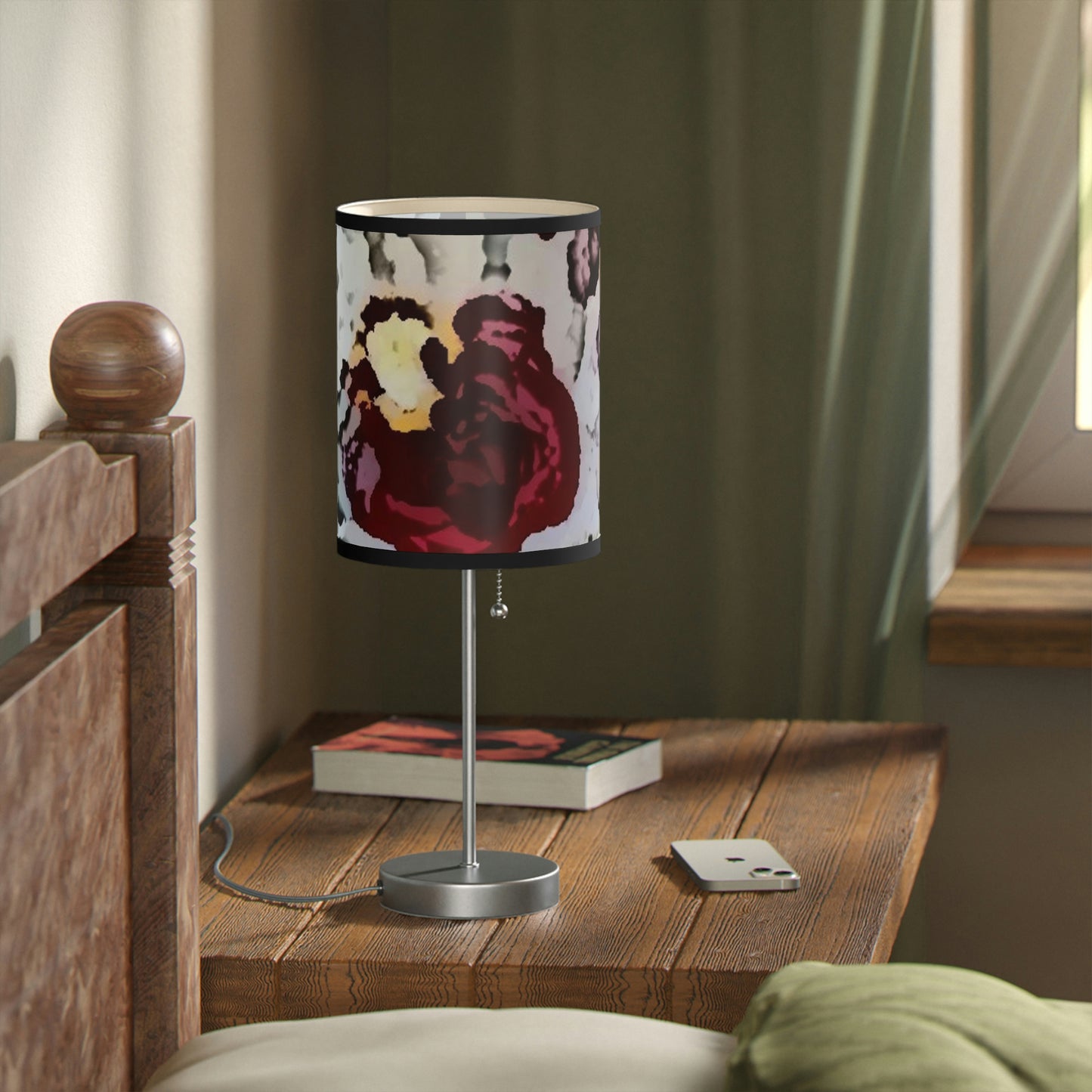 Lamp on a Stand, US|CA plug ... "A Friendly Flower" ... Pointsettia 'Pointing' ... Original Works ... (Supplied Photograph) ...