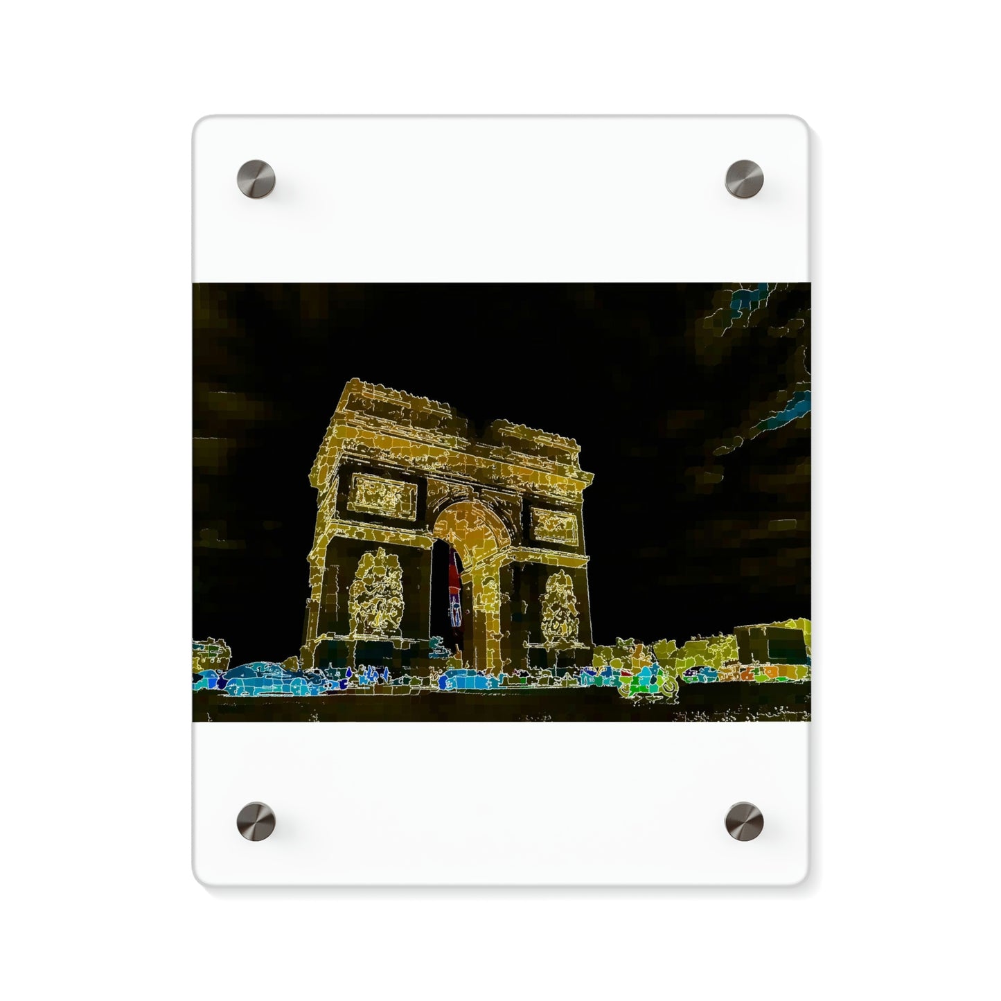 Acrylic Wall Art Panels ...  L'Arc de Triomphe ... 'Barbara Joan Bonnell-Holt Photo' ... Circa 1972 ... Oringinal Works ...