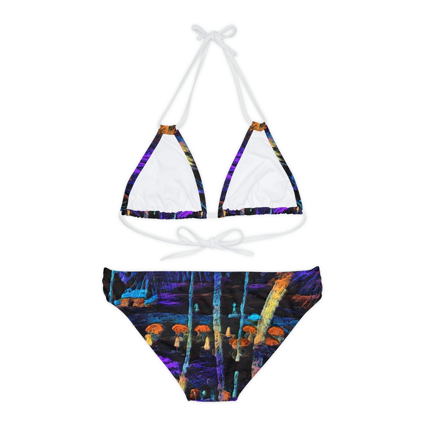 Strappy Bikini Set (AOP) ... "The Royal Hawai'ian: Waikiki Beach_Beach" ... Honolulu, HI ... Ocotber 2014 (Halloween) ... Original Works ...