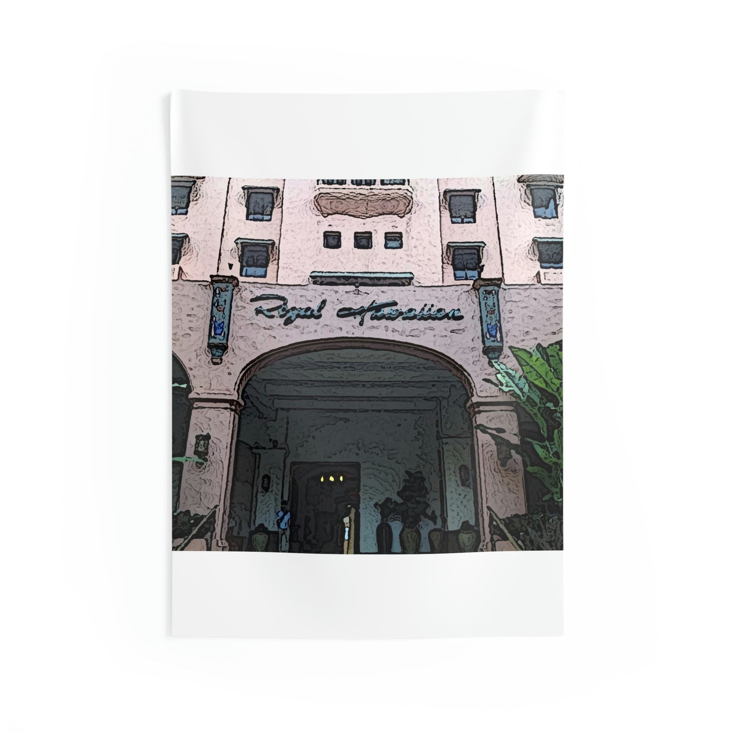 Indoor Wall Tapestries ...  "La Grande Entree" At: 'The Pink Palace' ... The Royal Hawai'ian ... Honolulu, HI ... '27Oct2014' ... Original Works ...