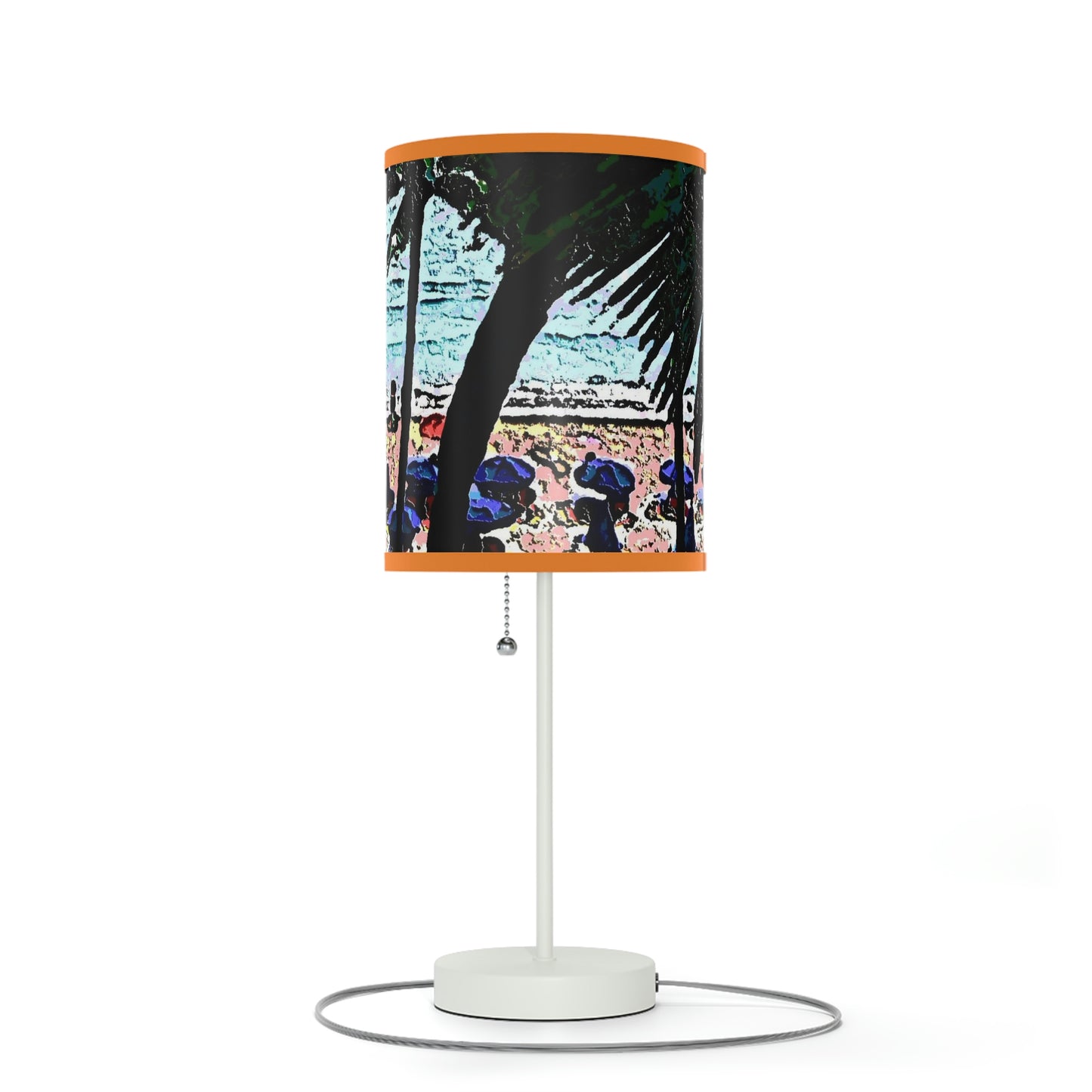 Lamp on a Stand, US|CA plug ... "A Beautiful Beach Amongst The Palms" ... The Outrigger Waikiki, Honolulu, Oahu ... Original Works ...