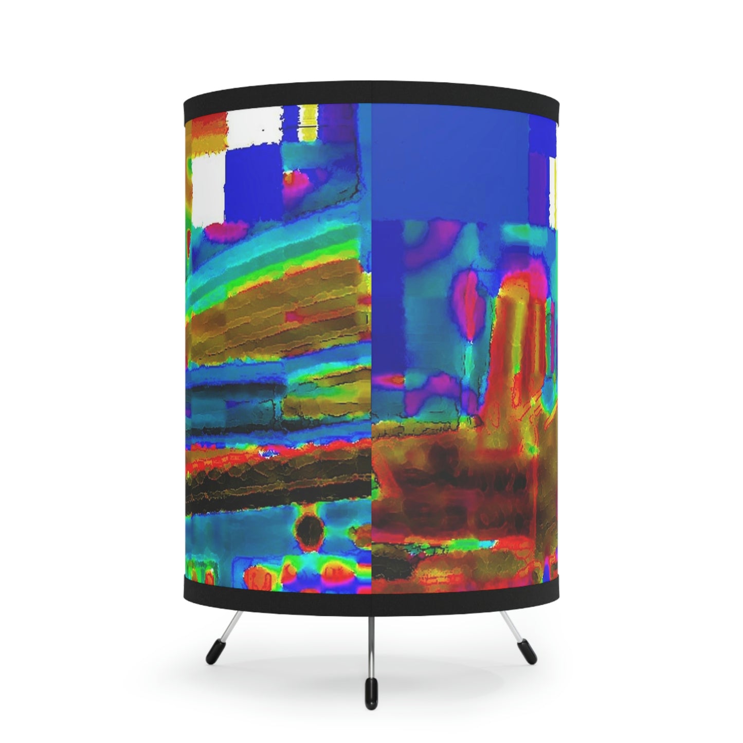 Tripod Lamp with High-Res Printed Shade, US\CA plug ...  In-A-Hurry & Stressed? ... Remember: Keep "Clam" ... Clam_Happy ...  'Ivars: Seattle Waterfront' ... Personal Archives ... Original Works ...