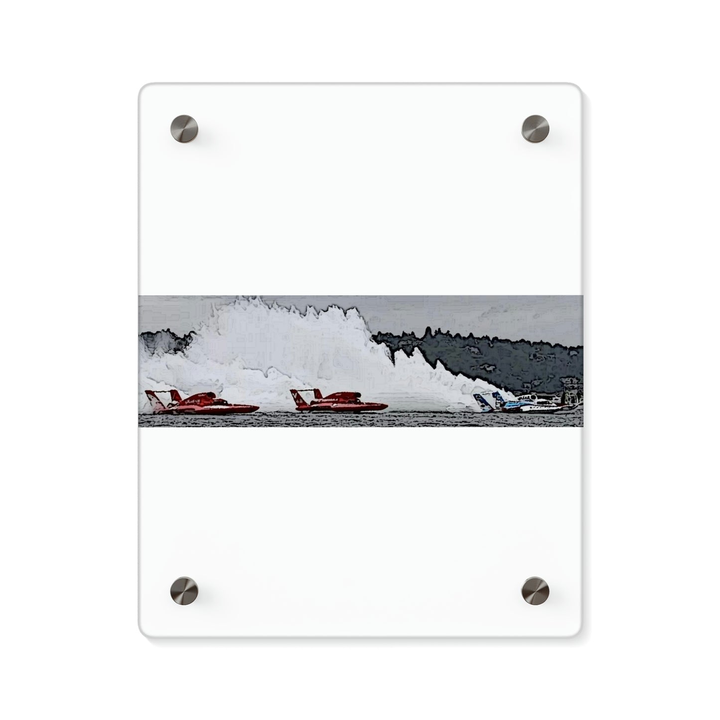 Acrylic Wall Art Panels ... Seattle Columbia Cup On Lake Washington ... "Dave Wilcox Heads For The Win" ... Associate Gift-Photo ... Original Works ...