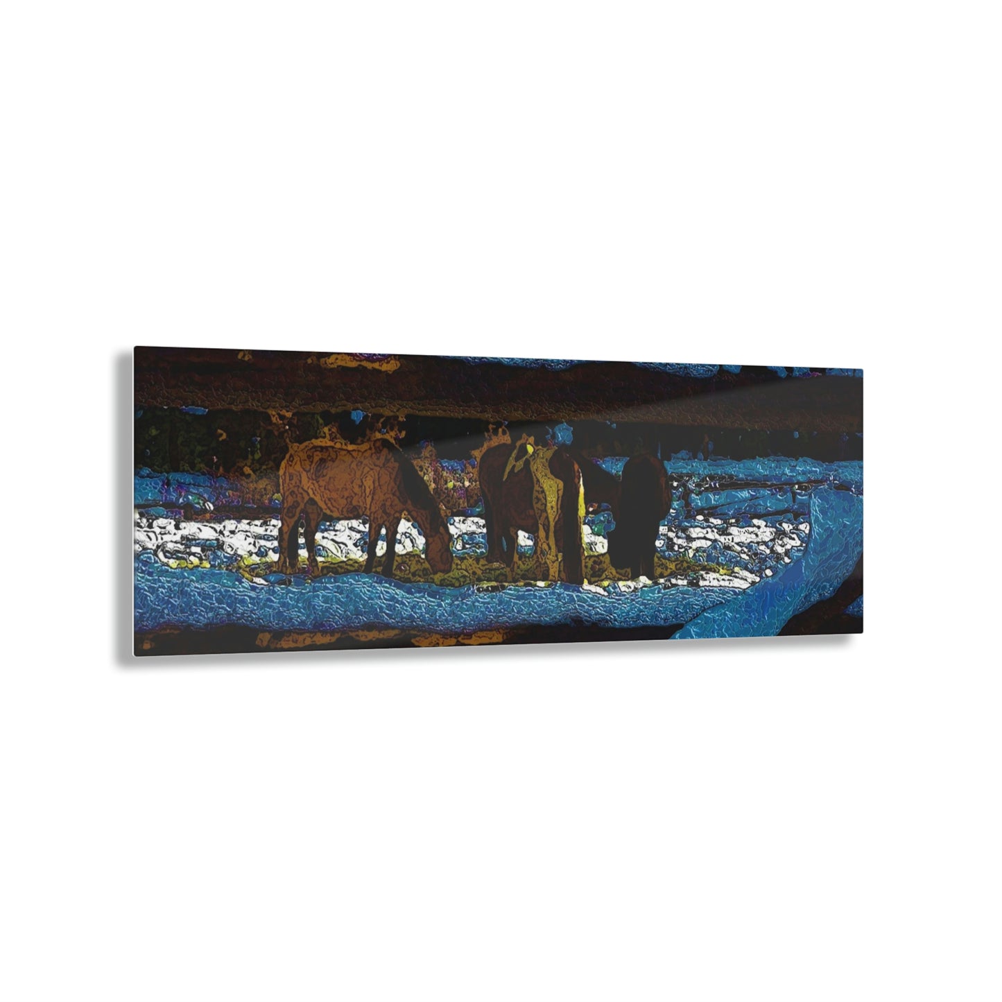 Acrylic Prints ... A Horse ... A Saddle ...  Foraging Through The Snow ...  An_Asses 'Cry' ... Central Idaho, November 2022 ...  Original Works ...