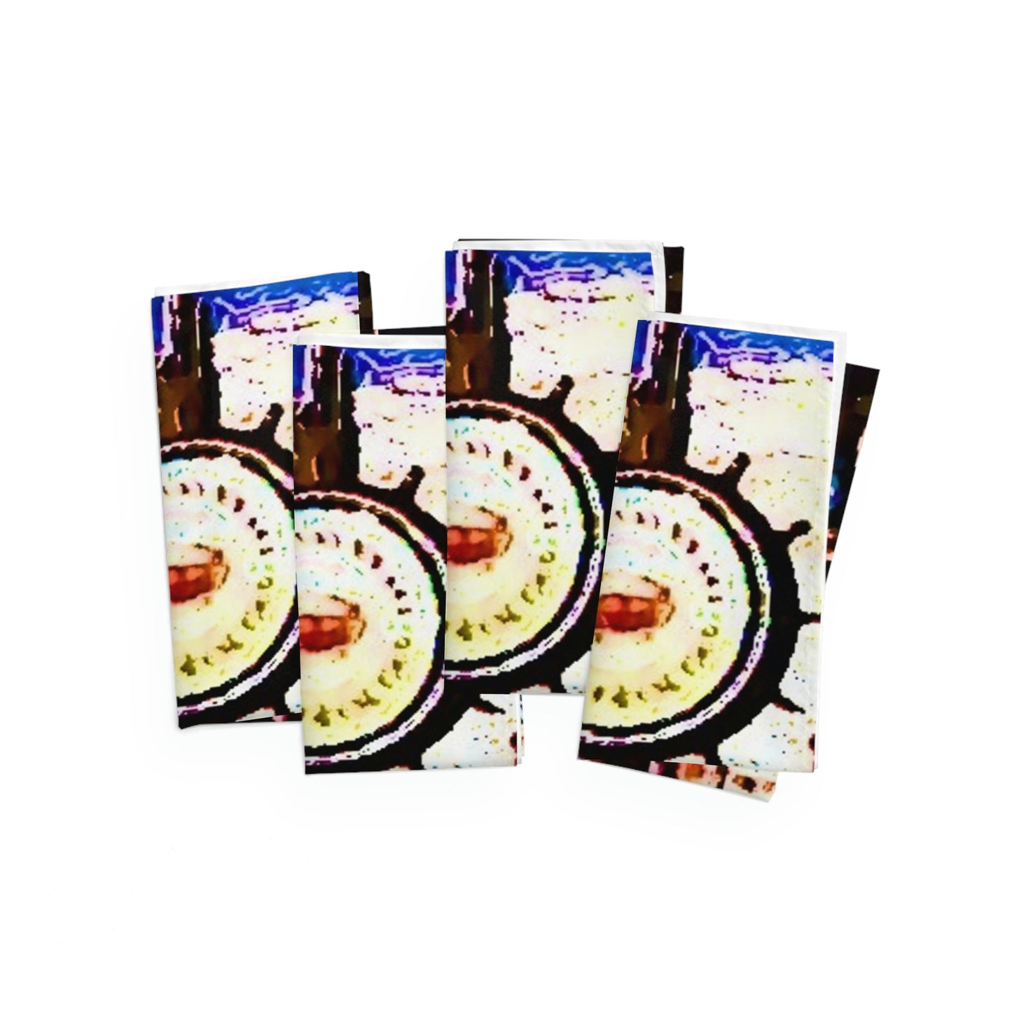 Napkins ...  "No.9 Fishermen's Grotto - Fishermen's Wharf, SF, California" ... Family Archives: 1970's ... Original Works ...