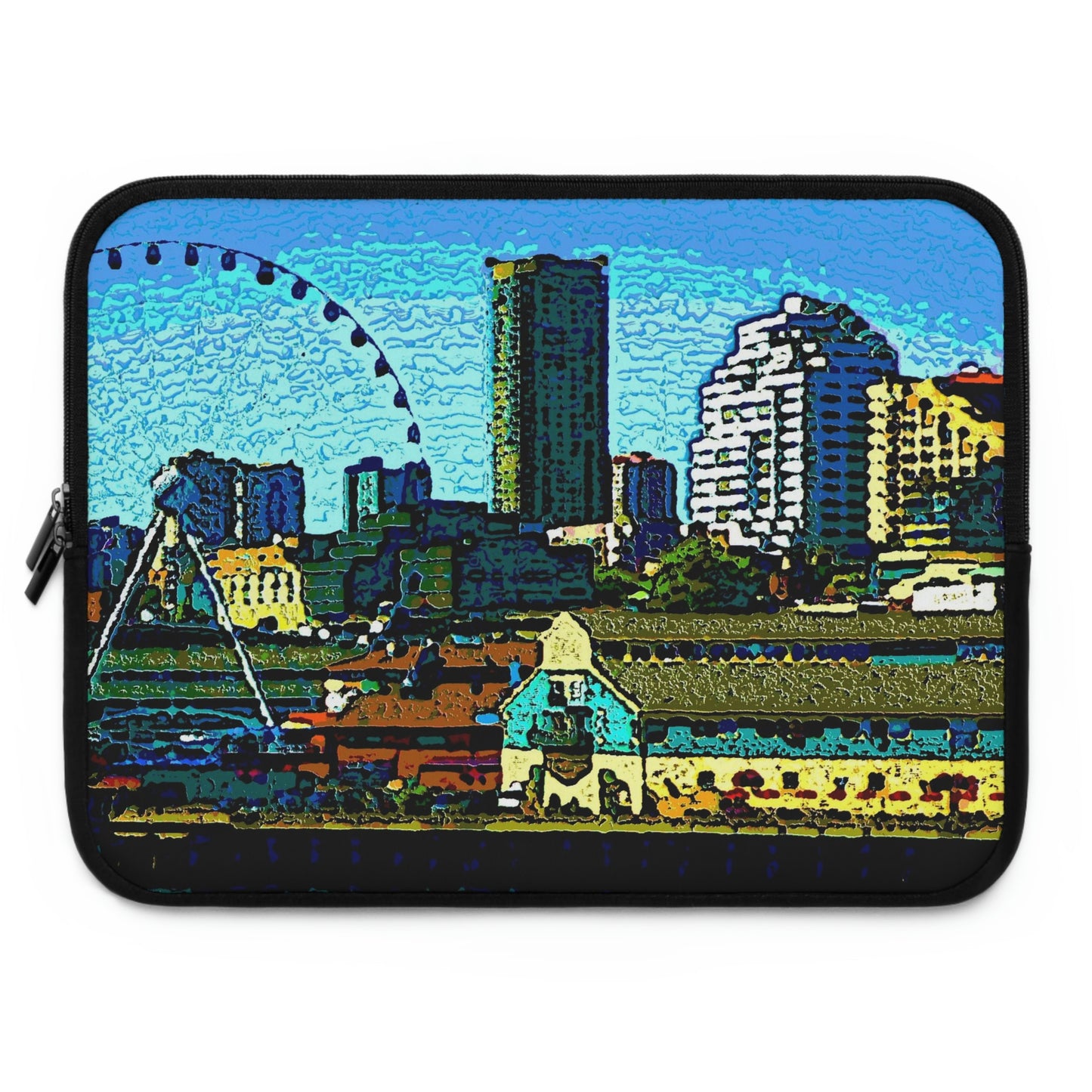 Laptop Sleeve ... That Classic Wheel ... 'Seattle's Wheel' ... & Old Classic Waterside Vendors ...  'Family Archives' ... Original Works ...