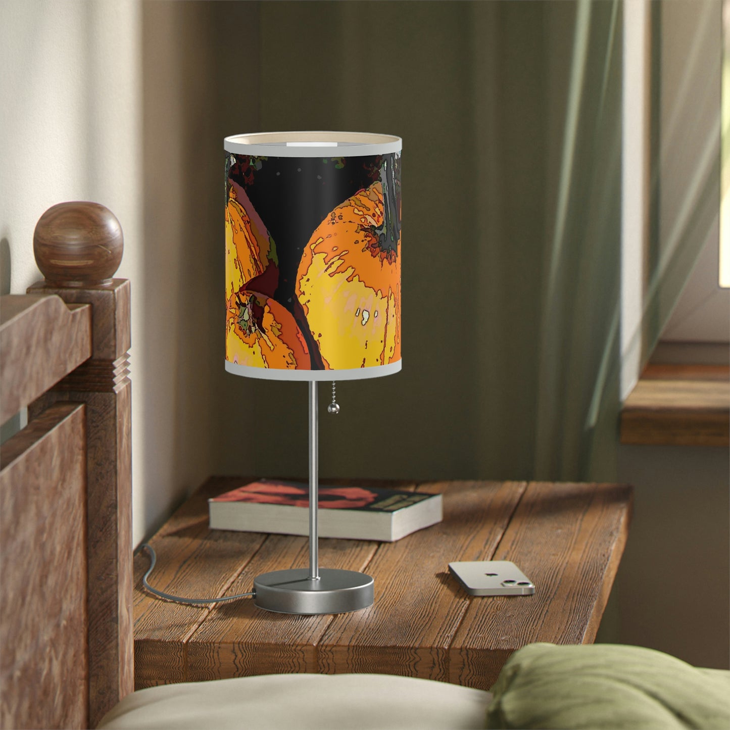 Lamp on a Stand, US|CA plug ... "A Lantern Within A Jack-O-Lantern" ...