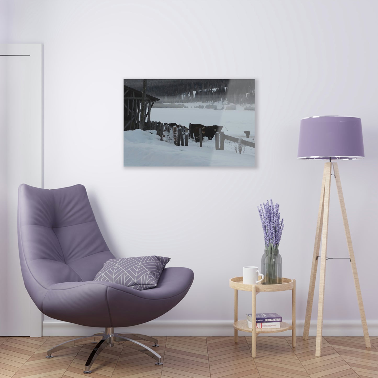 Acrylic Prints ... A Quiet Morning ... "Along The Red River & Nature Preserve Plateau" ... Jan23 ... Original Works ...