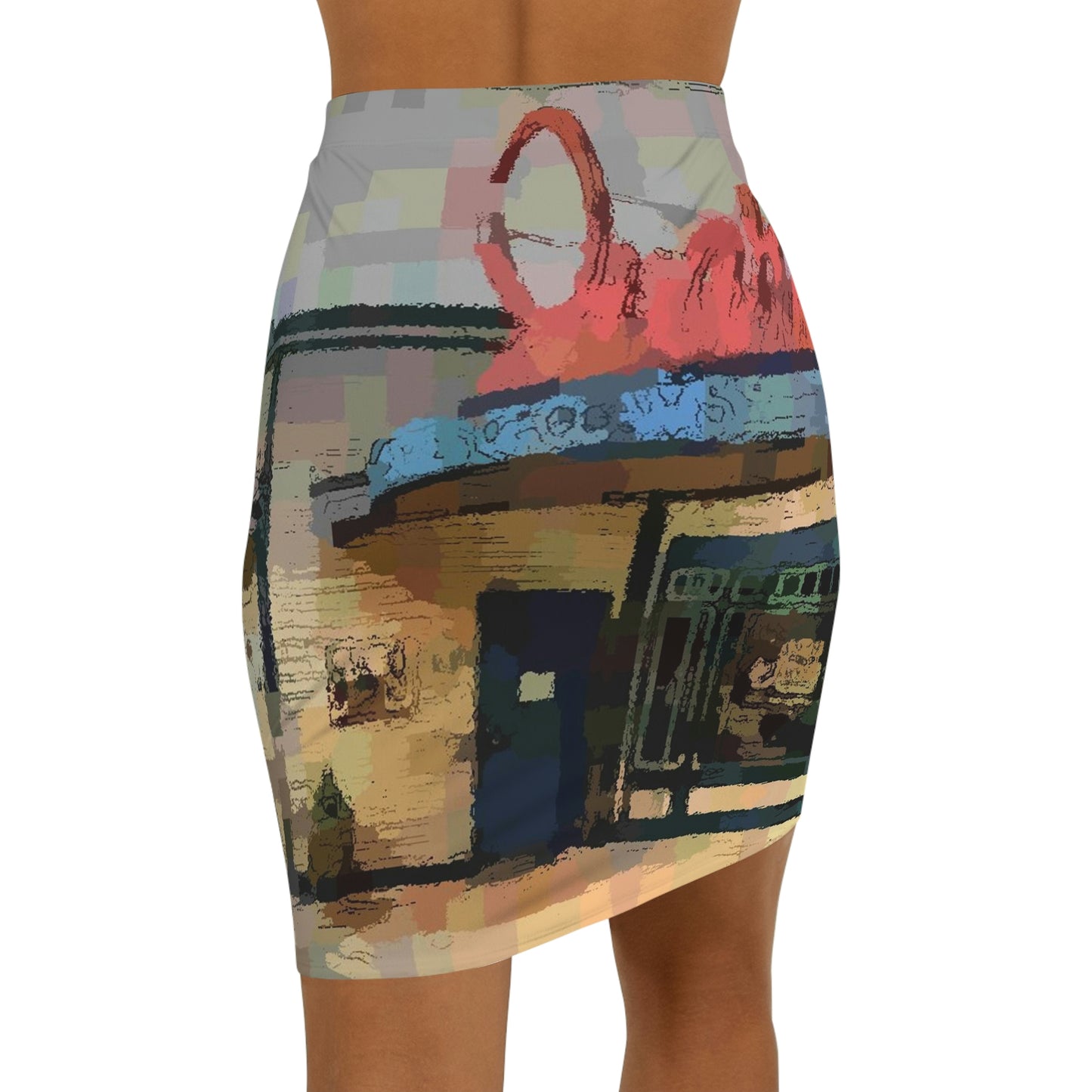 Women's Mini Skirt ...  In-A-Hurry & Stressed? ... Remember: Keep "Clam" ... Clam_Happy ...  'Ivars: Seattle Waterfront' ... Personal Archives ... Original Works ...