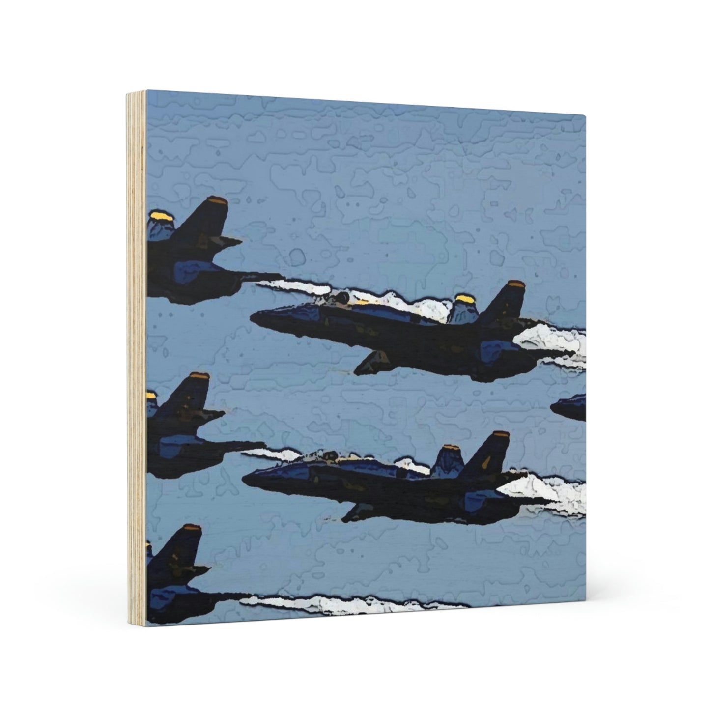 Wood Canvas ... Seattle Seafair ..."Blue Angels Run Over Lake Washington" ... Circa Mid 1980's ... Dr FJ Holt ... Original Works ...