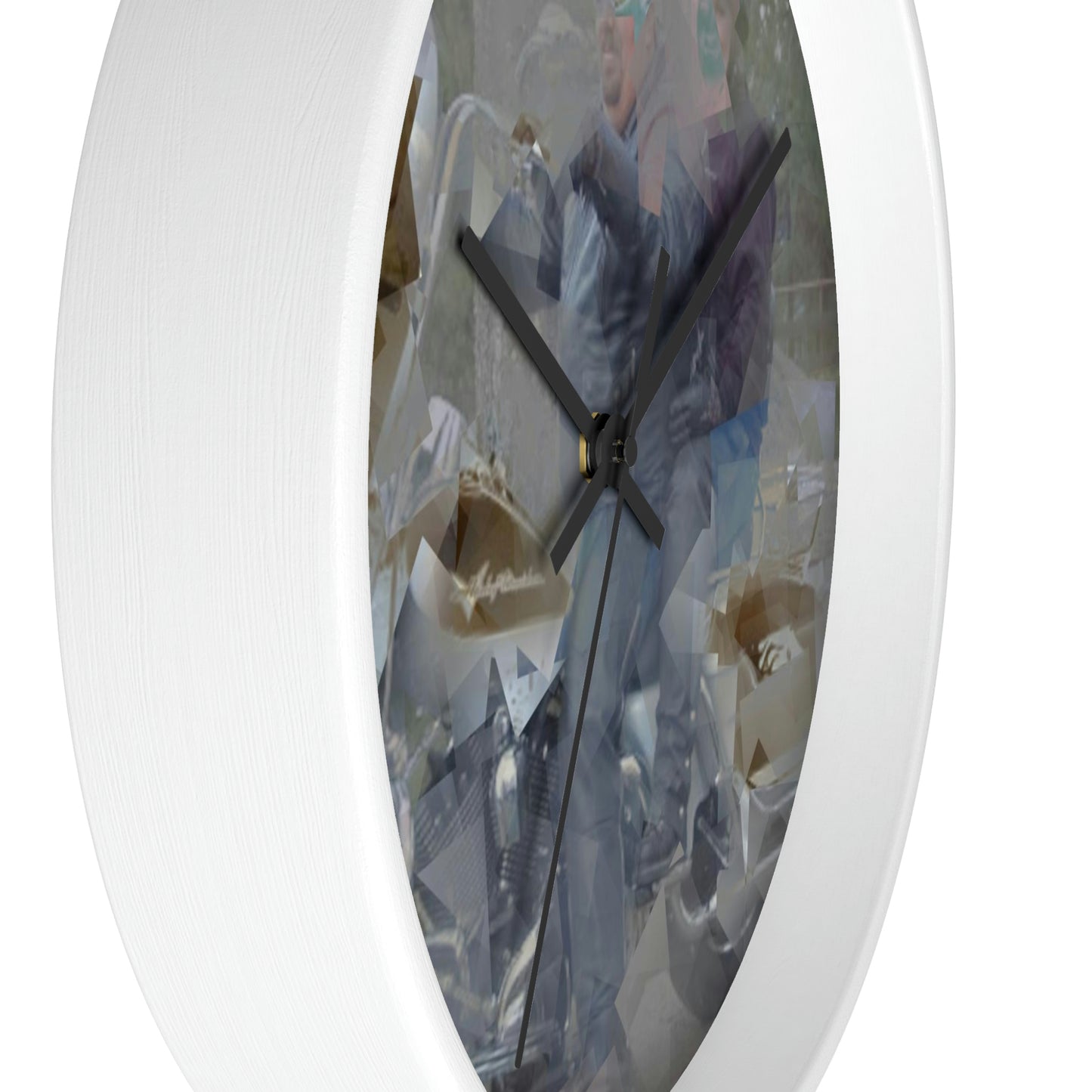 Wall clock ... The Open Road Beckons ... "Harley 'D' Yearnings ..."  Original Works ...