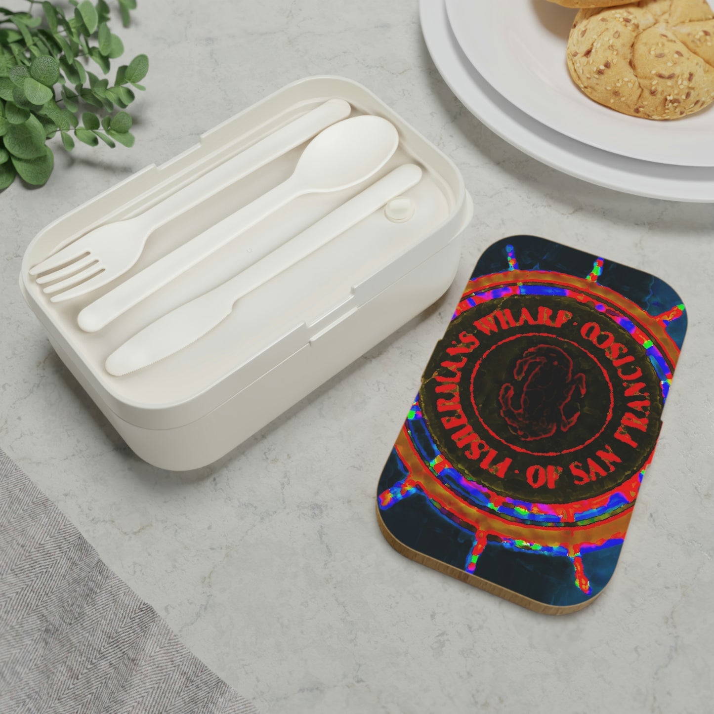 Bento Lunch Box ... "No.9 Fishermen's Grotto - Fishermen's Wharf, SF, California" ... Family Archives: 1970's ... Original Works ...