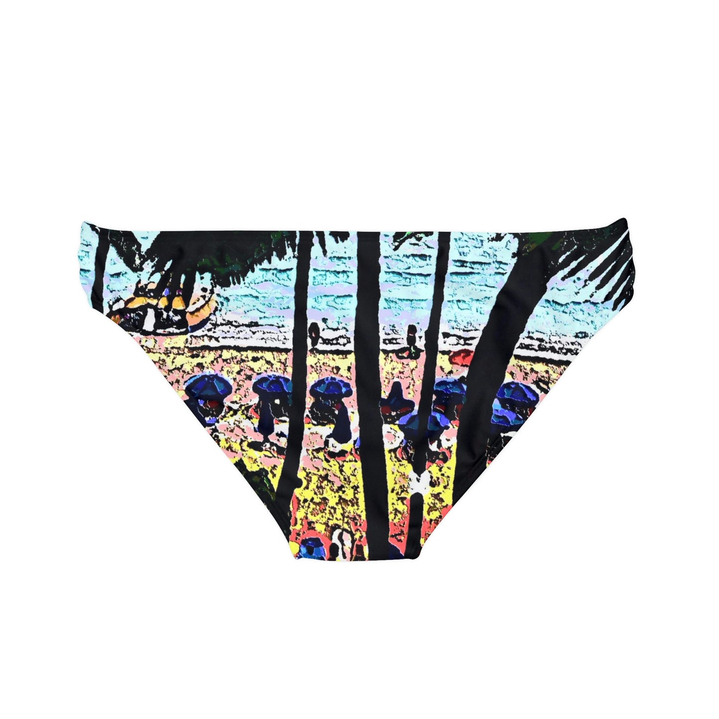 Loop Tie Side Bikini Bottom ...  "A Beautiful Beach Amongst The Palms" ... The Outrigger Waikiki, Honolulu, Oahu ... Original Works ...