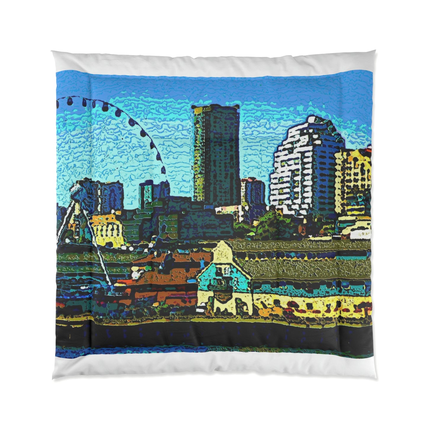 Comforter ... That Classic Wheel ... 'Seattle's Wheel' ... & An Old Classic Waterside Vendors ...  'Family Archives' ... Original Works ...