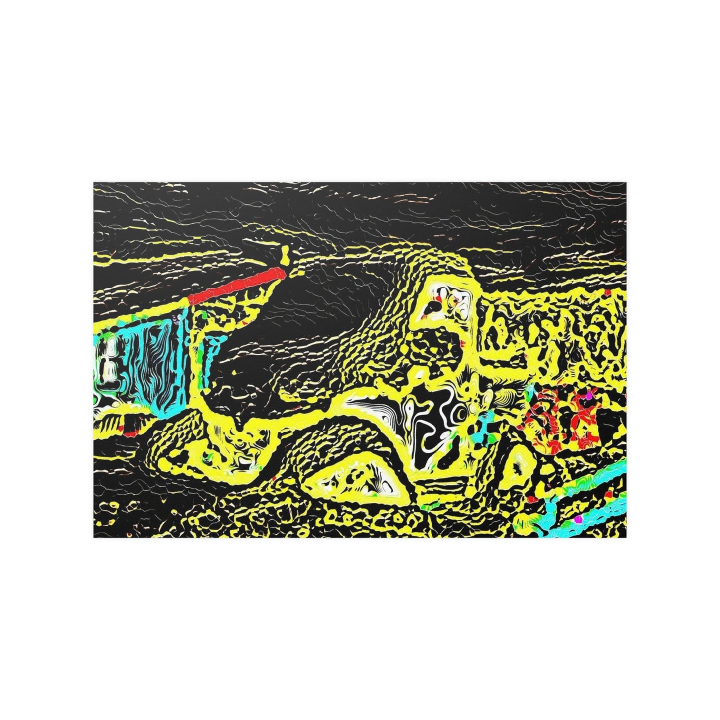 Satin Posters (210gsm) ... "Snow Vehicle In Snow Storm At-Rest" ... Circa 12Mar23 ... Central Idaho ... 18-Hours Rendering Time: Original Works ...