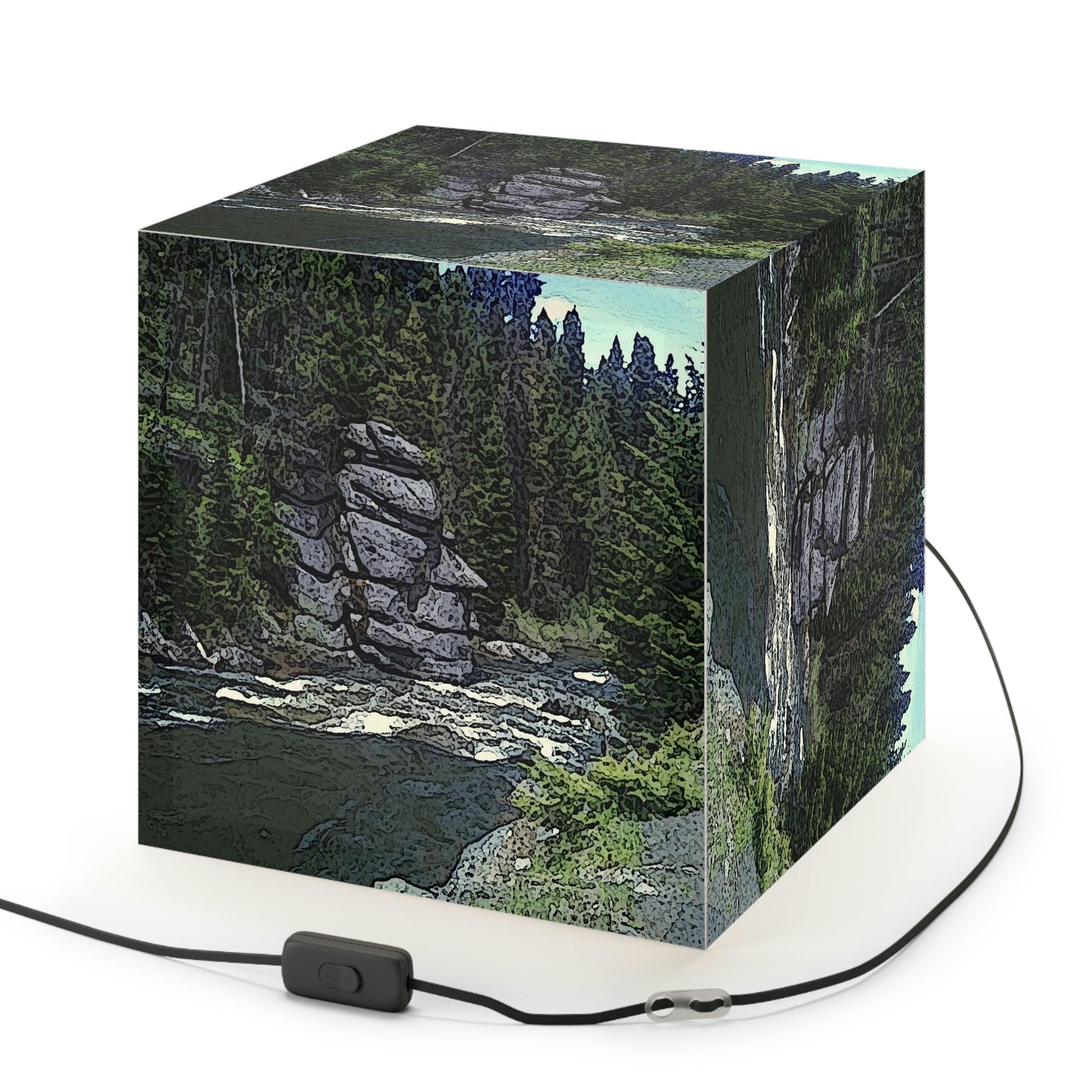 Light Cube Lamp ... "I Am Innocent" ... Tricky-Dick Immortalized ... Nixon Rock: Along The River ... Central Idaho, Summer 2020 ... Original Works ...