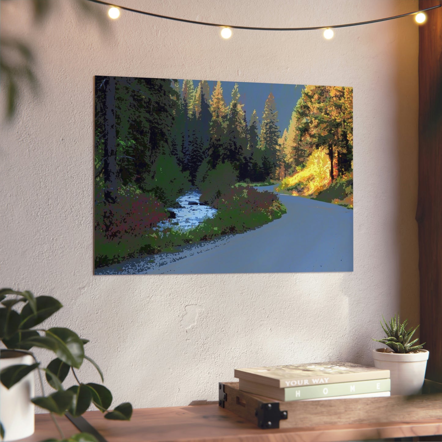Aluminum Composite Panels ... A Mountain River ... A Mountain Road ... "Parallels That Follow Their Mutual Journeys ..." ... Red River, Idaho ... Autumn 2022 ... Original Works ...