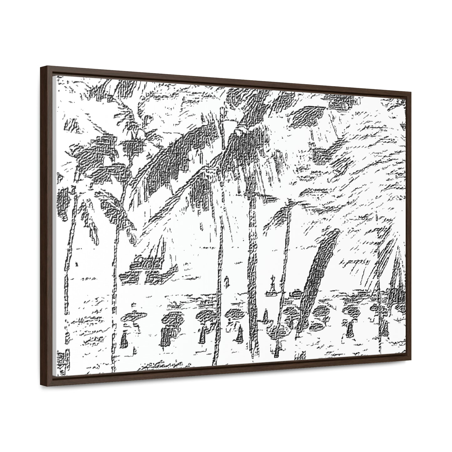 Gallery Canvas Wraps, Horizontal Frame ... "The Royal Hawai'ian: Waikiki Beach_Beach" ... Honolulu, HI ... Ocotber 2014 (Halloween) ... Original Works ...