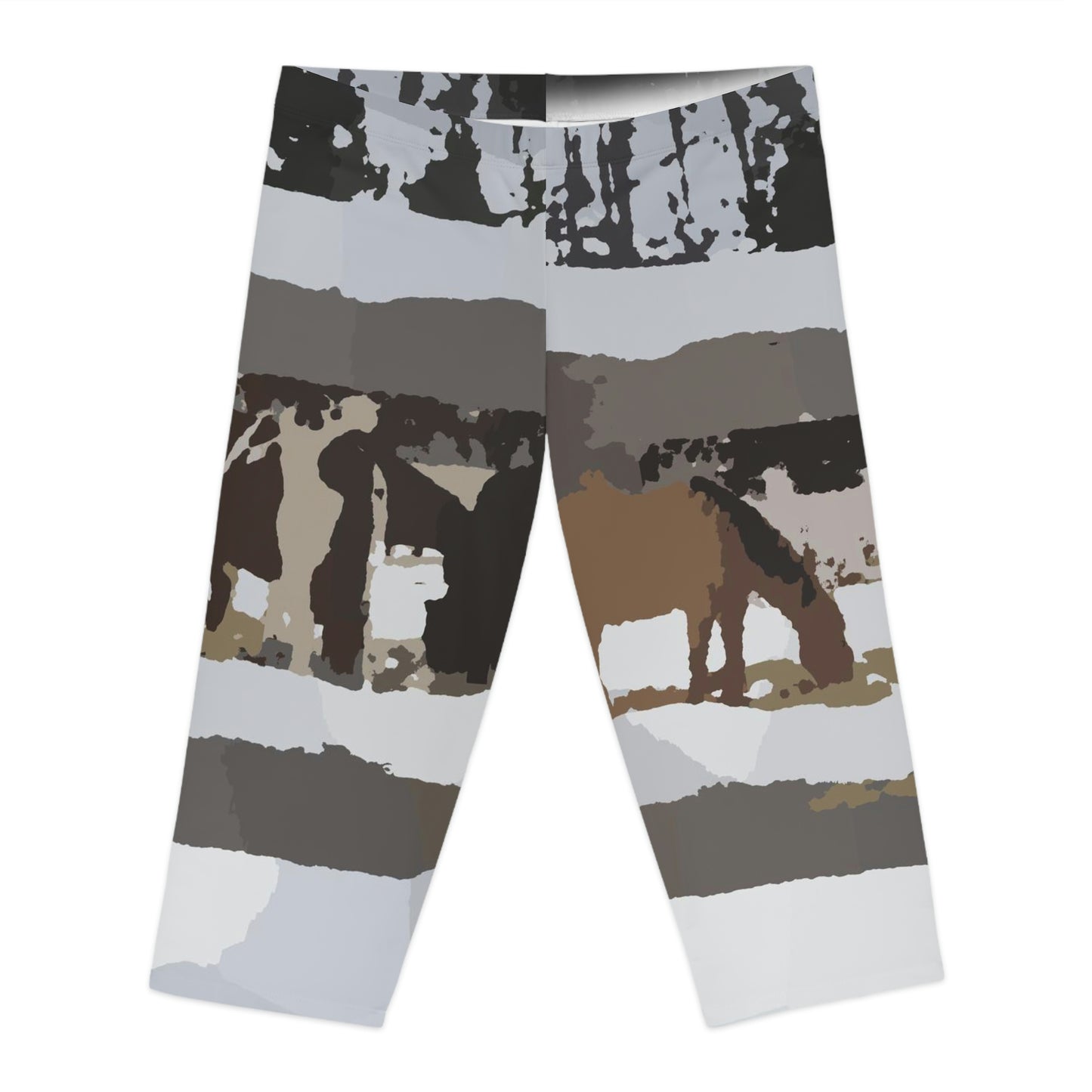Women's Capri Leggings ... "For The Equine Enthusiast In The Family" ... Ride-Away ...!